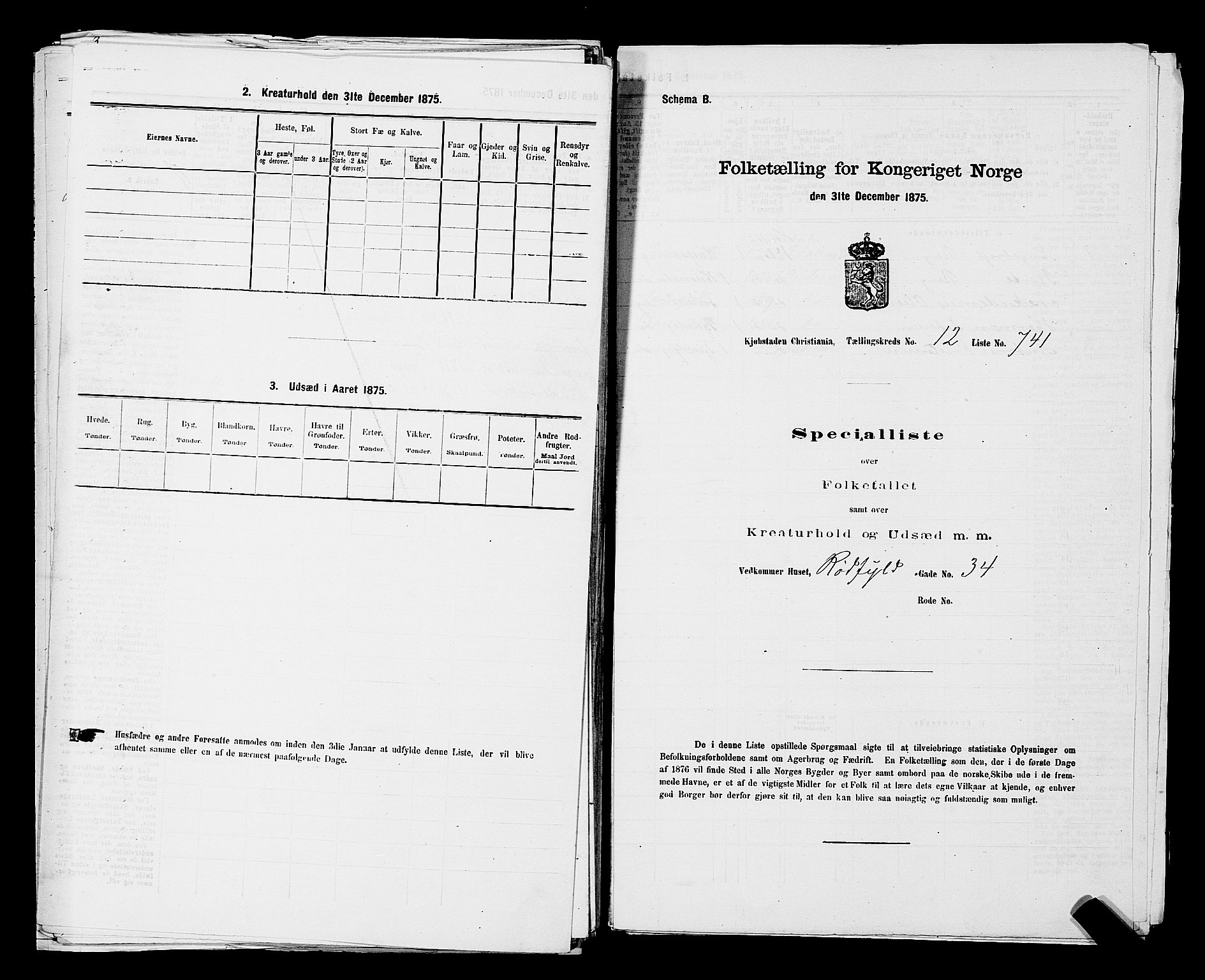 RA, 1875 census for 0301 Kristiania, 1875, p. 2259