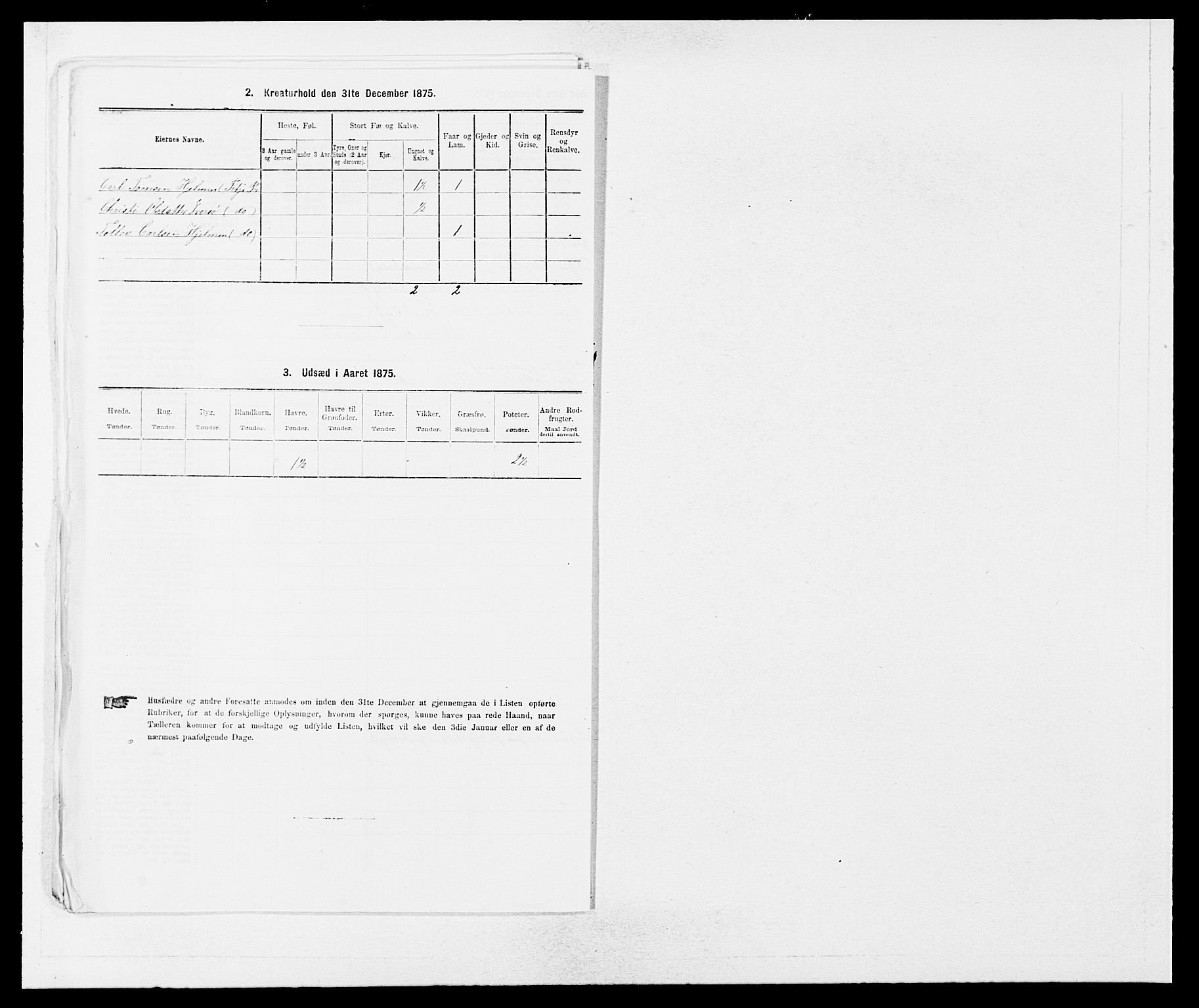 SAB, 1875 census for 1222P Fitjar, 1875, p. 445