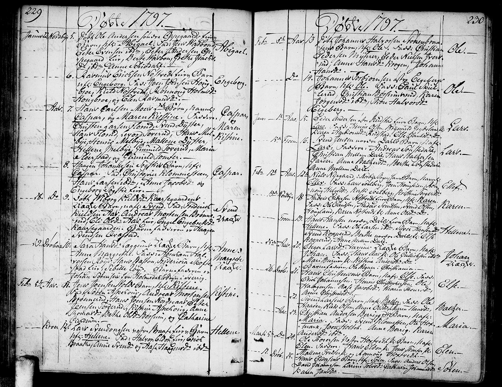Ås prestekontor Kirkebøker, SAO/A-10894/F/Fa/L0002: Parish register (official) no. I 2, 1778-1813, p. 229-230