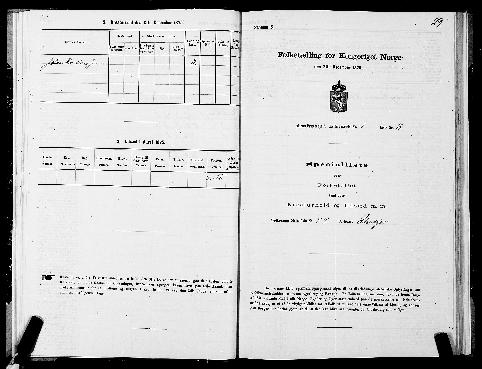 SATØ, 1875 census for 2012P Alta, 1875, p. 1029