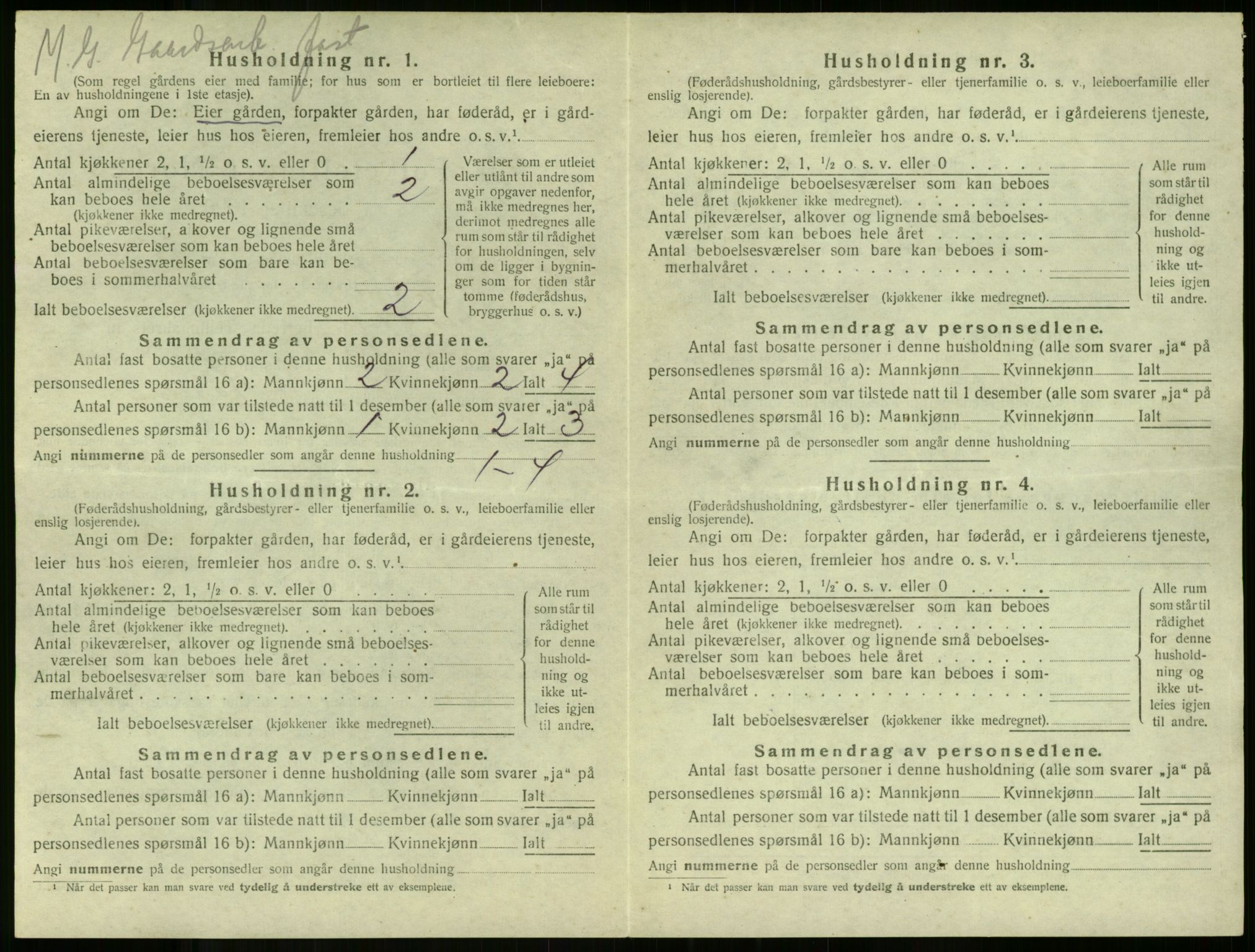 SAKO, 1920 census for Stokke, 1920, p. 238
