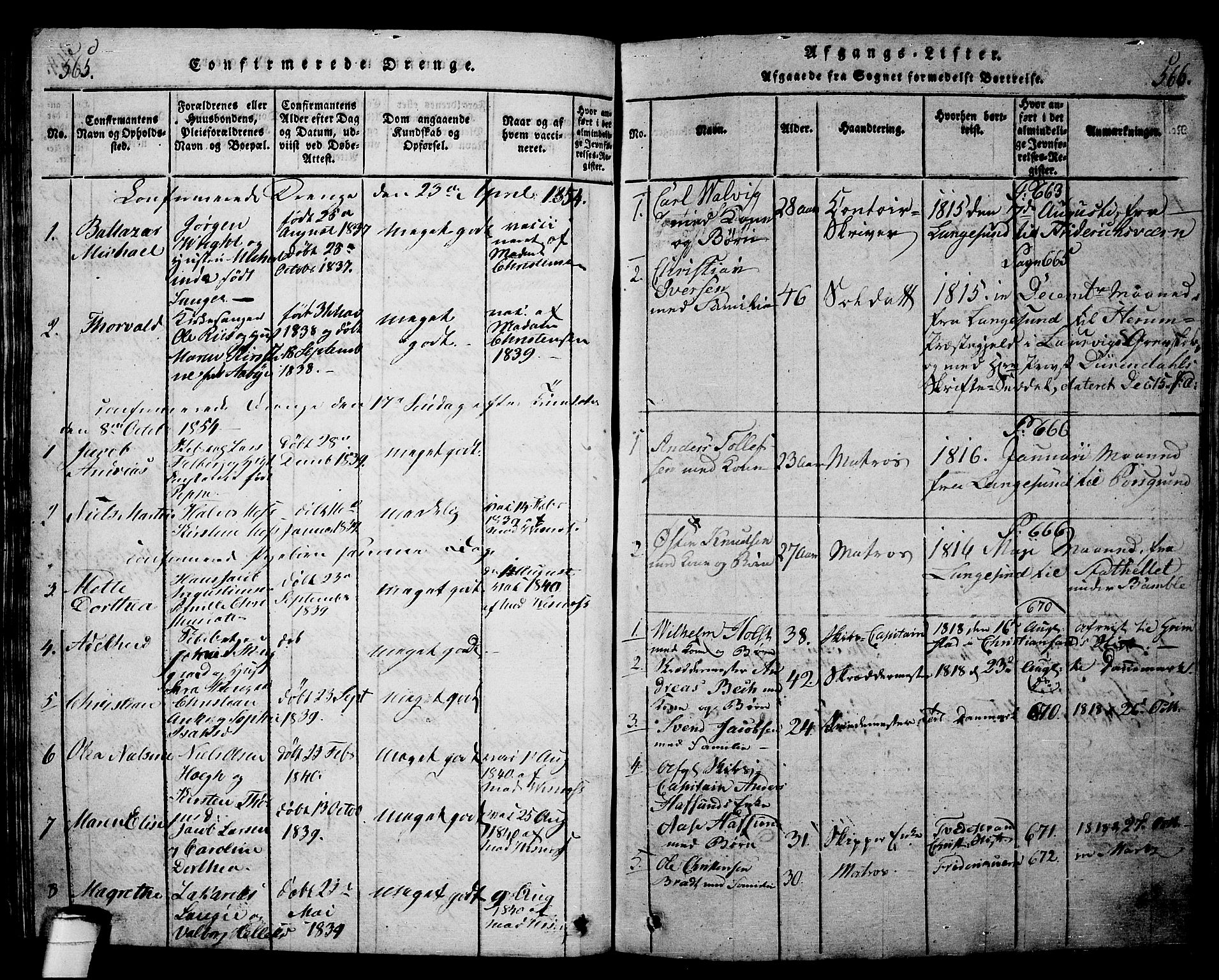 Langesund kirkebøker, SAKO/A-280/G/Ga/L0003: Parish register (copy) no. 3, 1815-1858, p. 565-566