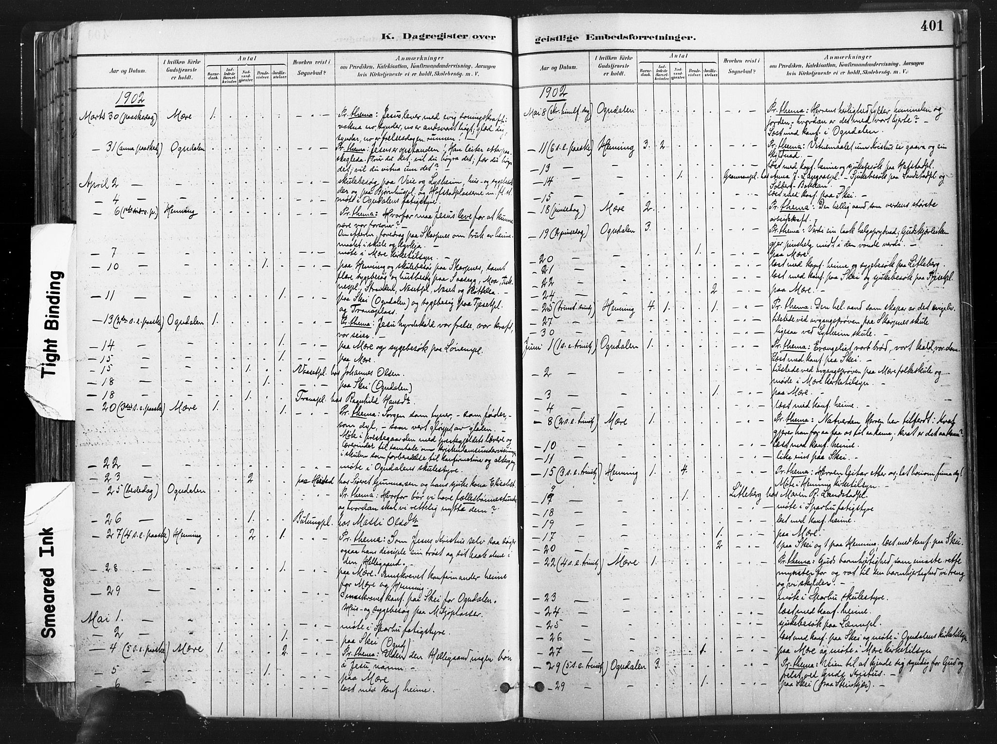 Ministerialprotokoller, klokkerbøker og fødselsregistre - Nord-Trøndelag, SAT/A-1458/735/L0351: Parish register (official) no. 735A10, 1884-1908, p. 401