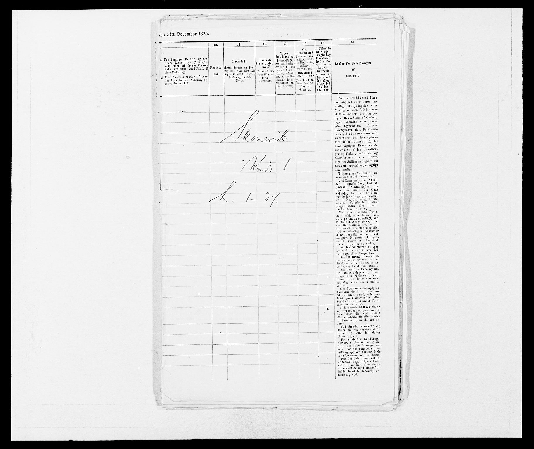 SAB, 1875 census for 1212P Skånevik, 1875, p. 24
