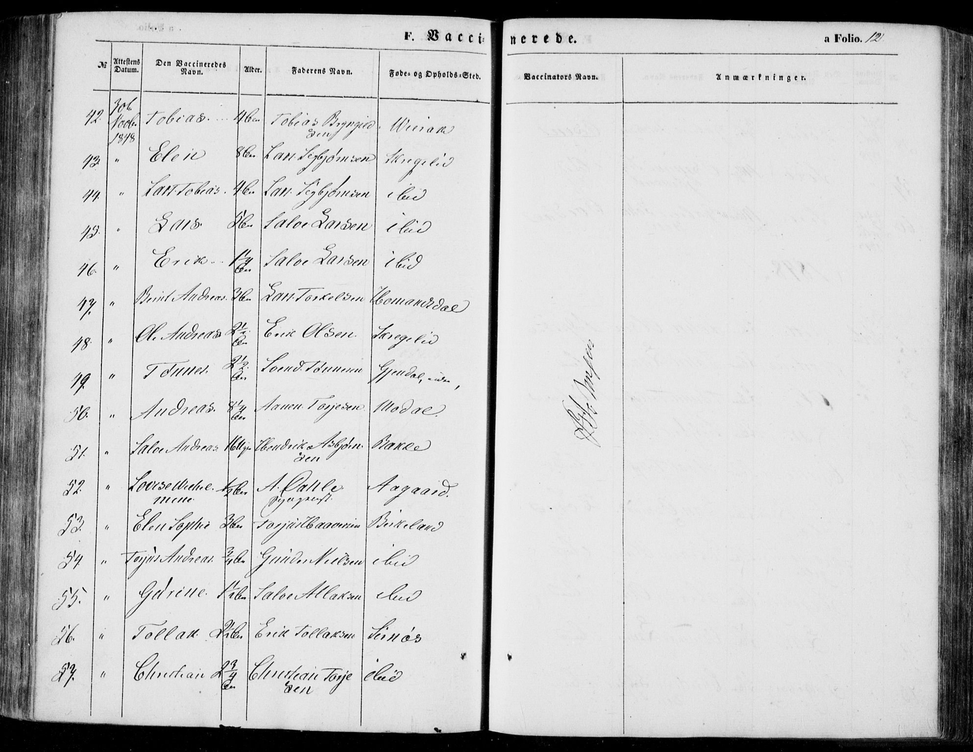 Bakke sokneprestkontor, AV/SAK-1111-0002/F/Fa/Faa/L0005: Parish register (official) no. A 5, 1847-1855, p. 12