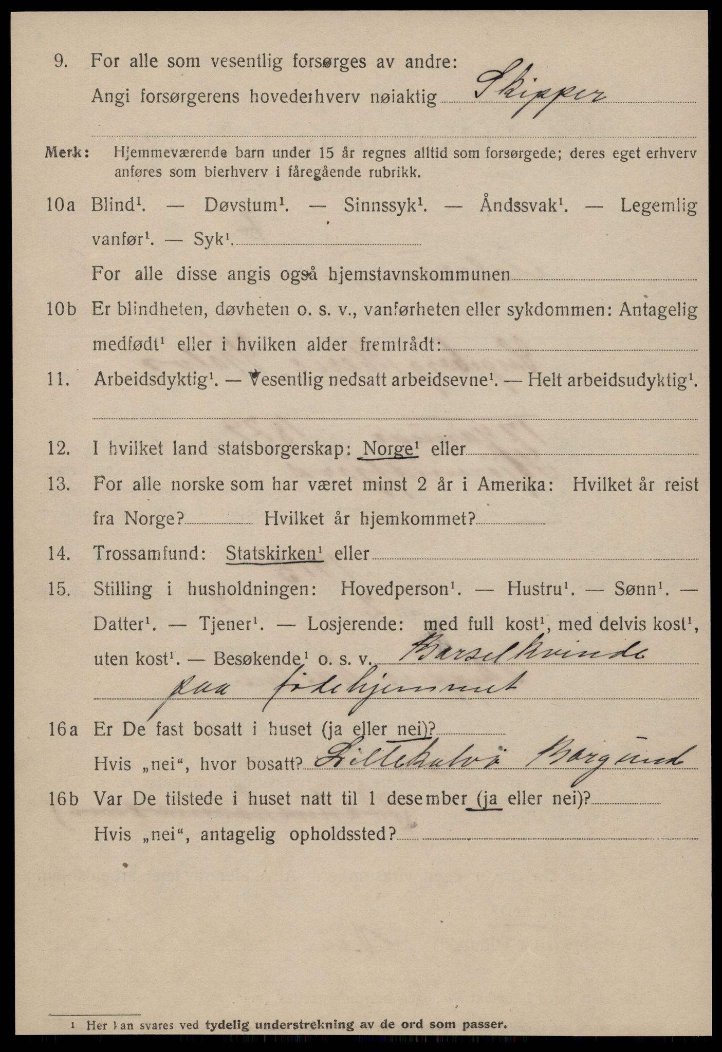 SAT, 1920 census for Ålesund, 1920, p. 10887