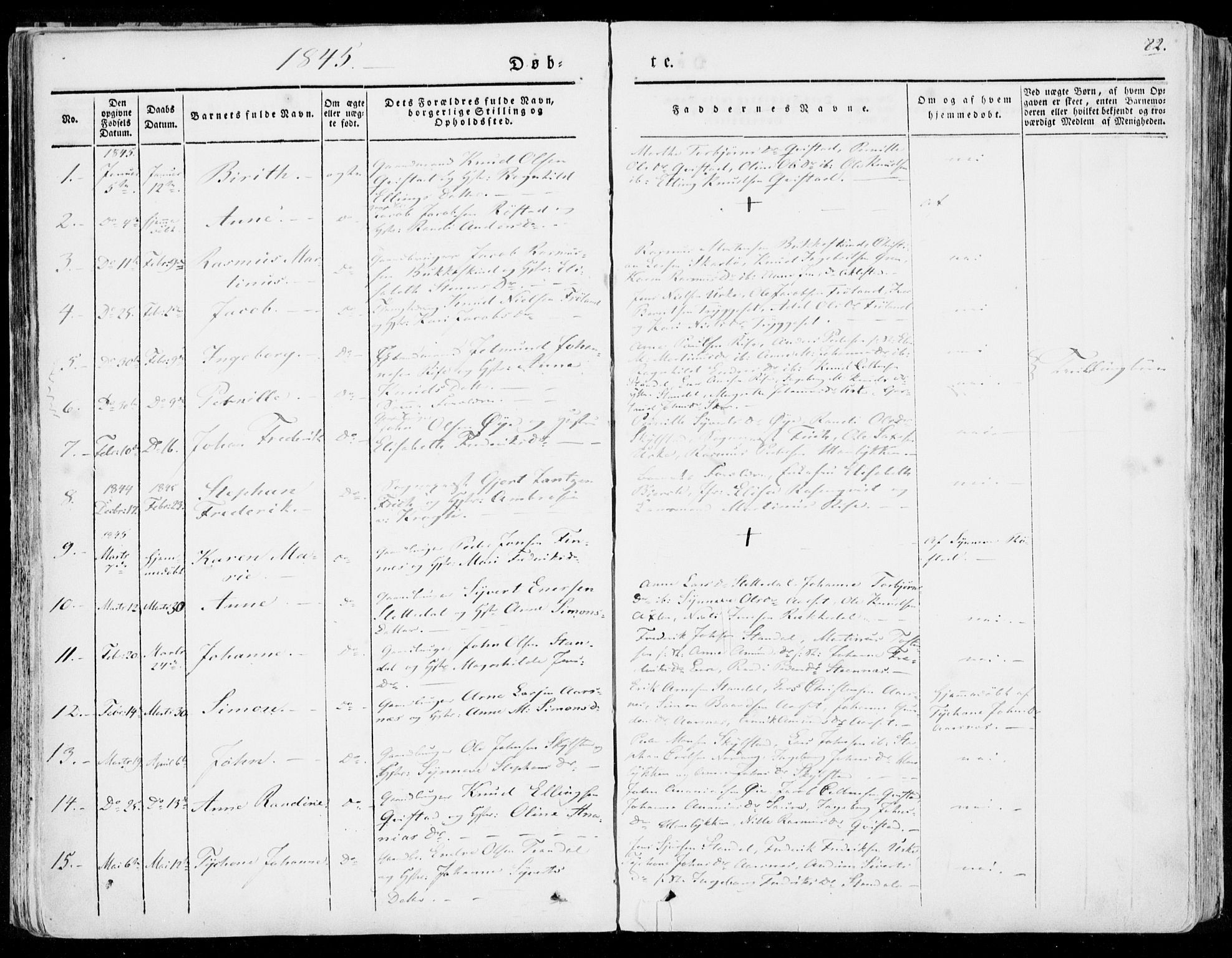 Ministerialprotokoller, klokkerbøker og fødselsregistre - Møre og Romsdal, AV/SAT-A-1454/515/L0208: Parish register (official) no. 515A04, 1830-1846, p. 82