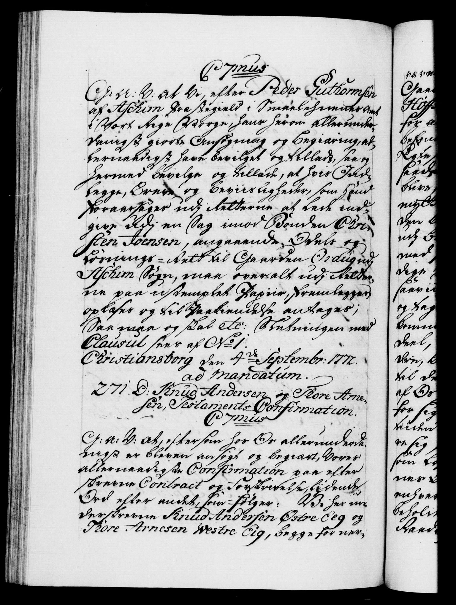 Danske Kanselli 1572-1799, AV/RA-EA-3023/F/Fc/Fca/Fcaa/L0045: Norske registre "Norske eller 3. dept.s åpne brev, 1771-1773, p. 407b