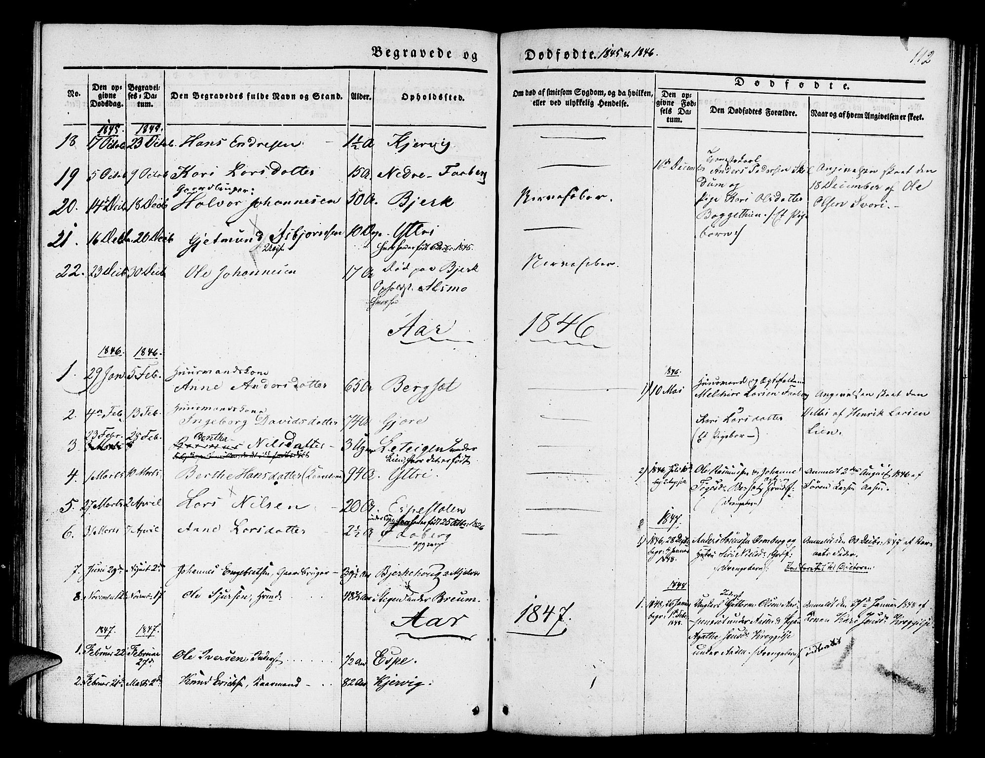 Jostedal sokneprestembete, AV/SAB-A-80601/H/Haa/Haaa/L0004: Parish register (official) no. A 4, 1837-1848, p. 112