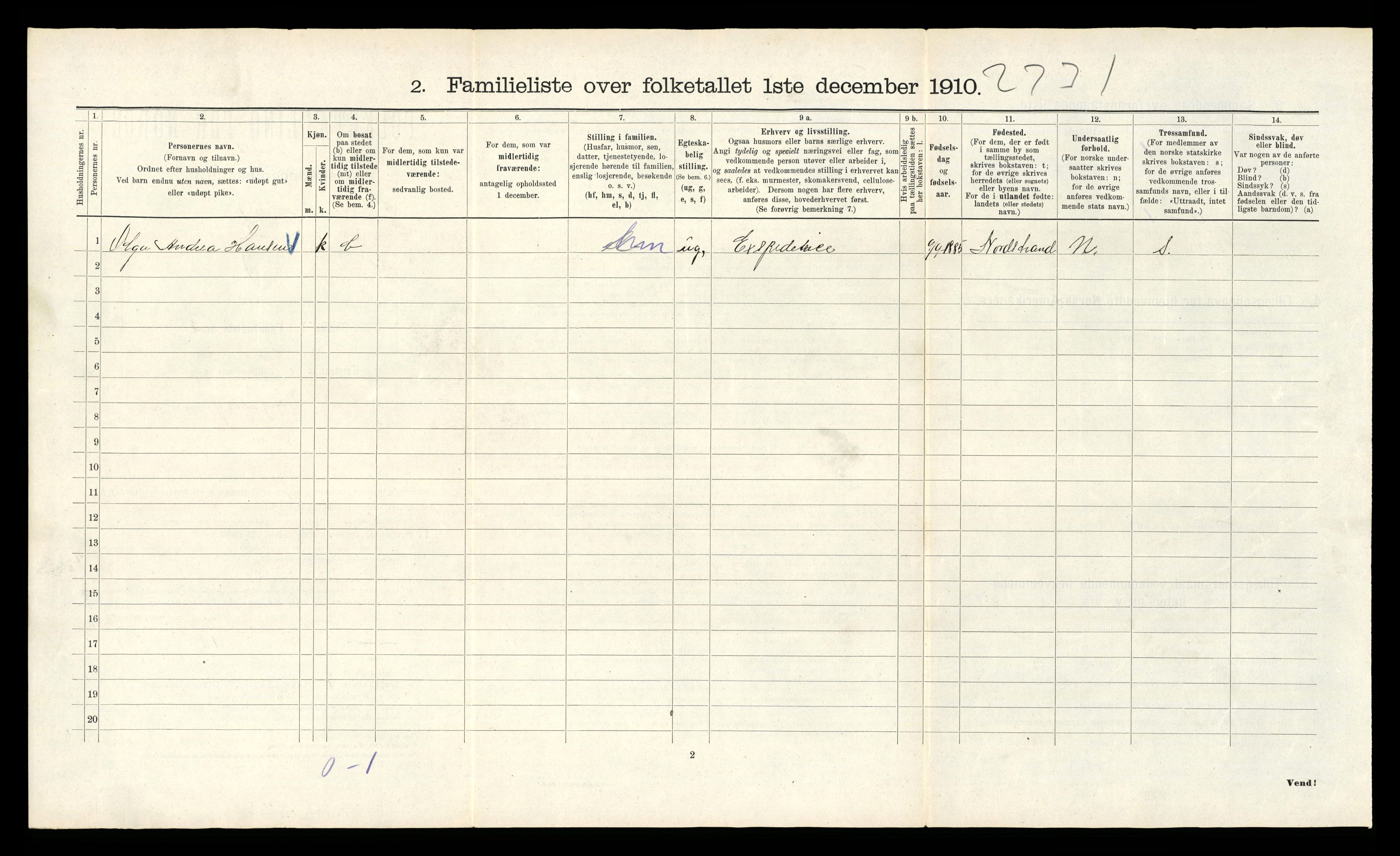 RA, 1910 census for Kristiania, 1910, p. 51636