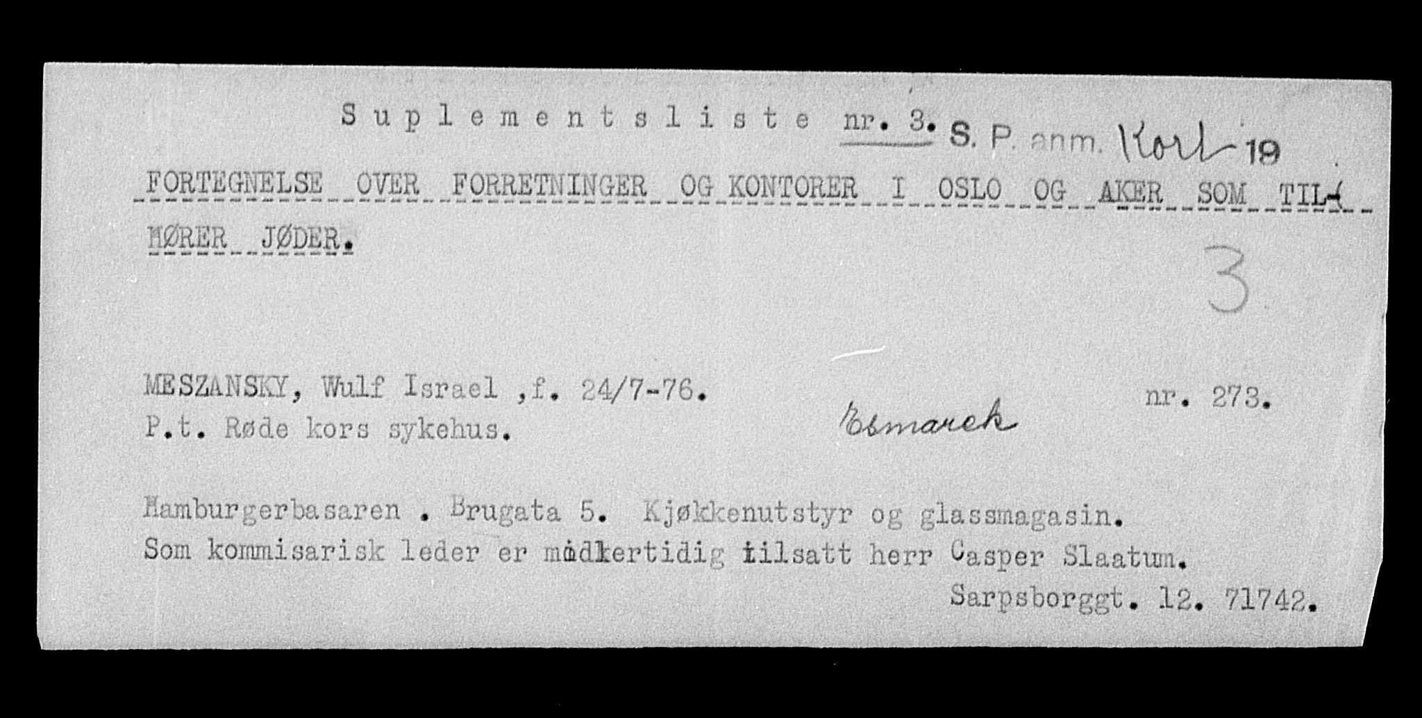 Justisdepartementet, Tilbakeføringskontoret for inndratte formuer, AV/RA-S-1564/H/Hc/Hcc/L0964: --, 1945-1947, p. 612