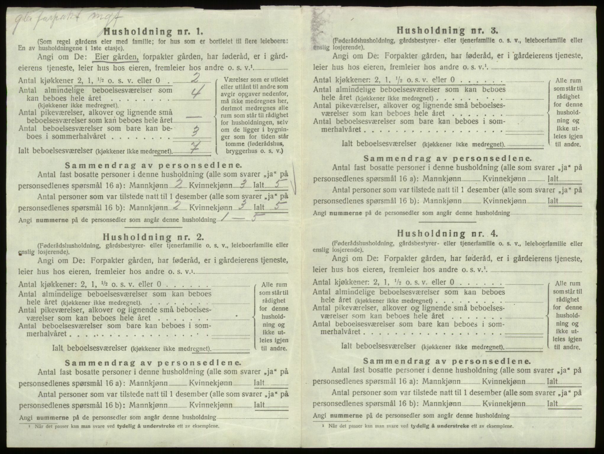 SAO, 1920 census for Hvaler, 1920, p. 43