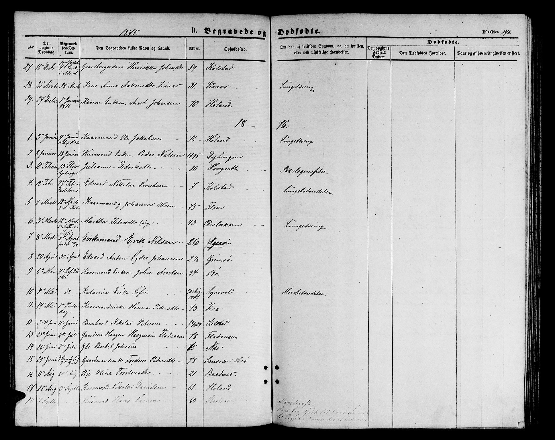 Ministerialprotokoller, klokkerbøker og fødselsregistre - Nordland, AV/SAT-A-1459/816/L0252: Parish register (copy) no. 816C02, 1871-1885, p. 176