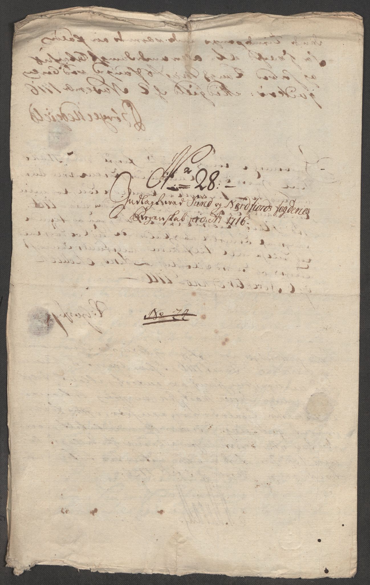 Rentekammeret inntil 1814, Reviderte regnskaper, Fogderegnskap, AV/RA-EA-4092/R53/L3440: Fogderegnskap Sunn- og Nordfjord, 1716, p. 177