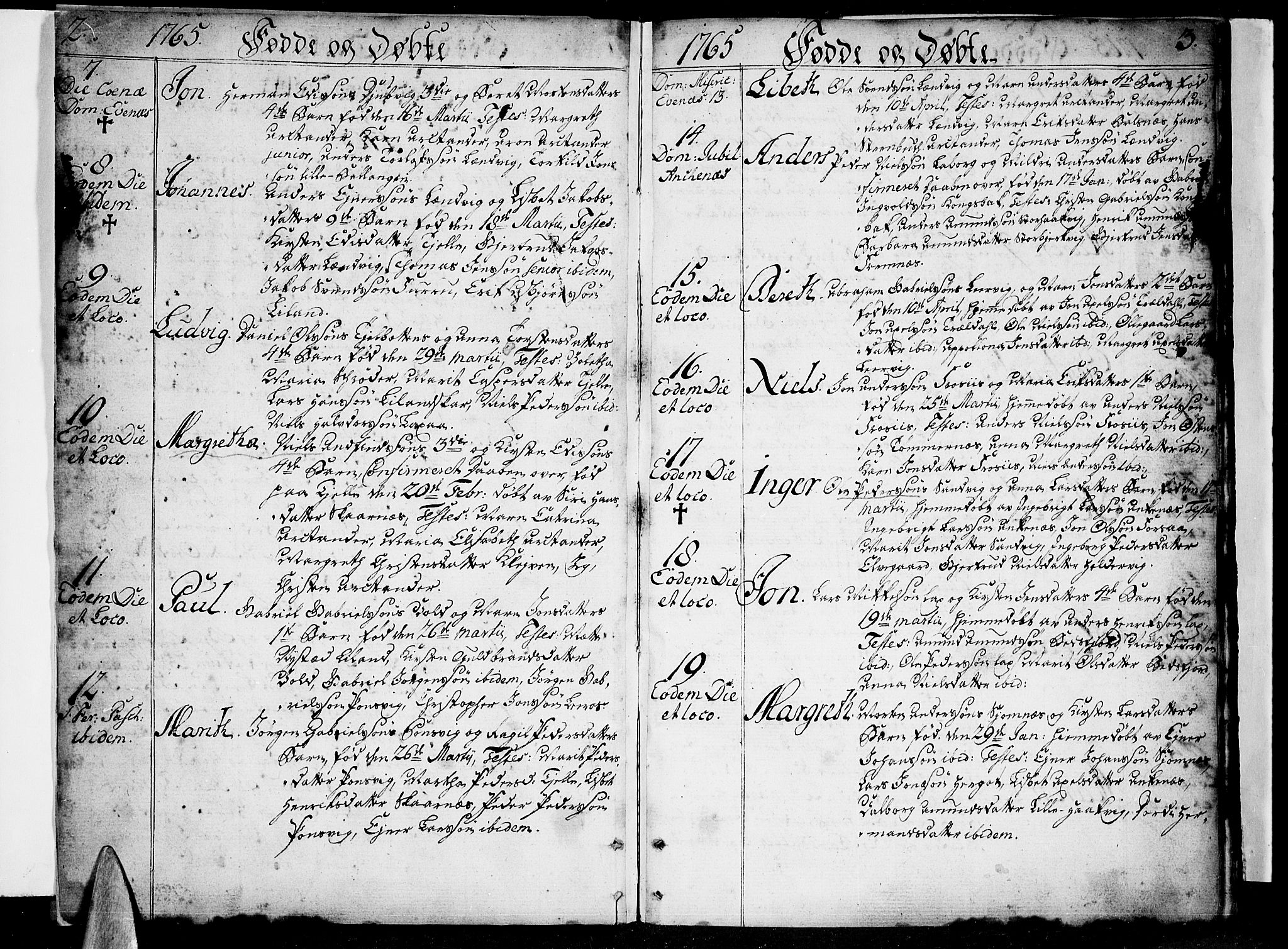 Ministerialprotokoller, klokkerbøker og fødselsregistre - Nordland, SAT/A-1459/863/L0892: Parish register (official) no. 863A04, 1765-1794, p. 2-3