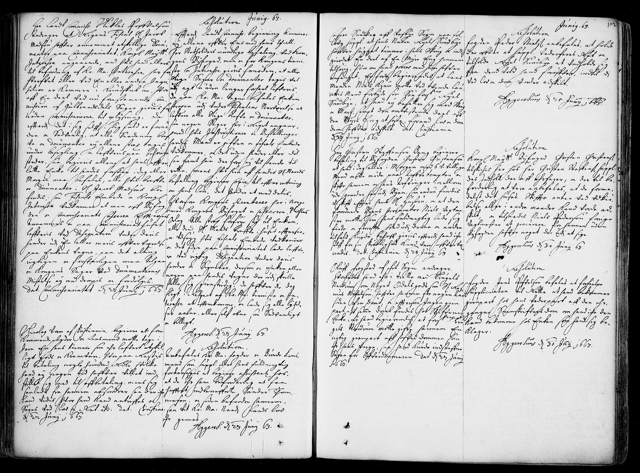 Stattholderembetet 1572-1771, AV/RA-EA-2870/Ad/L0001: Supplikasjons- og resolusjonsprotokoll, 1662-1669, p. 101b-102a