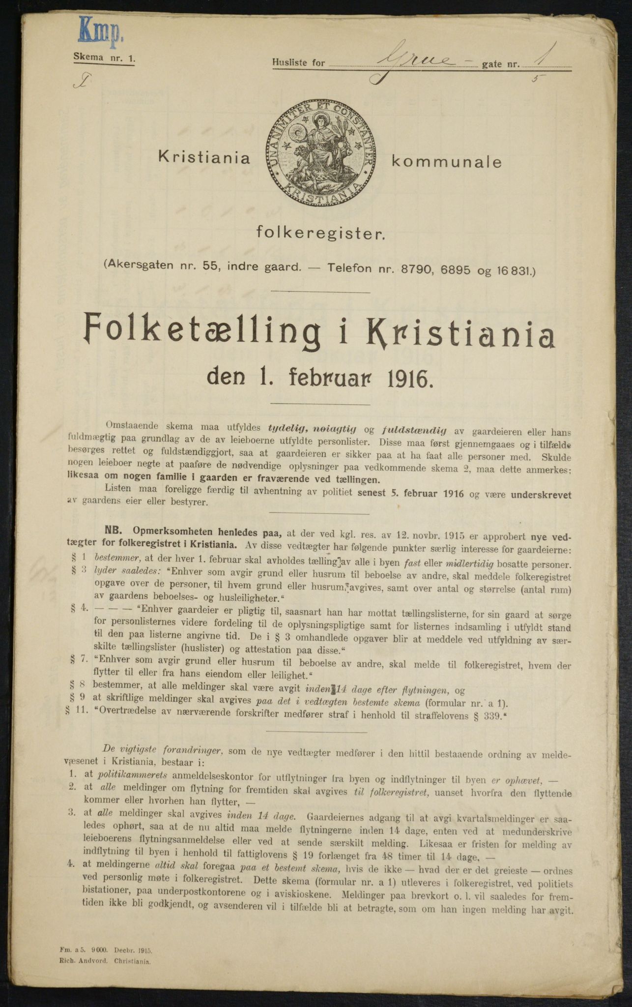 OBA, Municipal Census 1916 for Kristiania, 1916, p. 30759