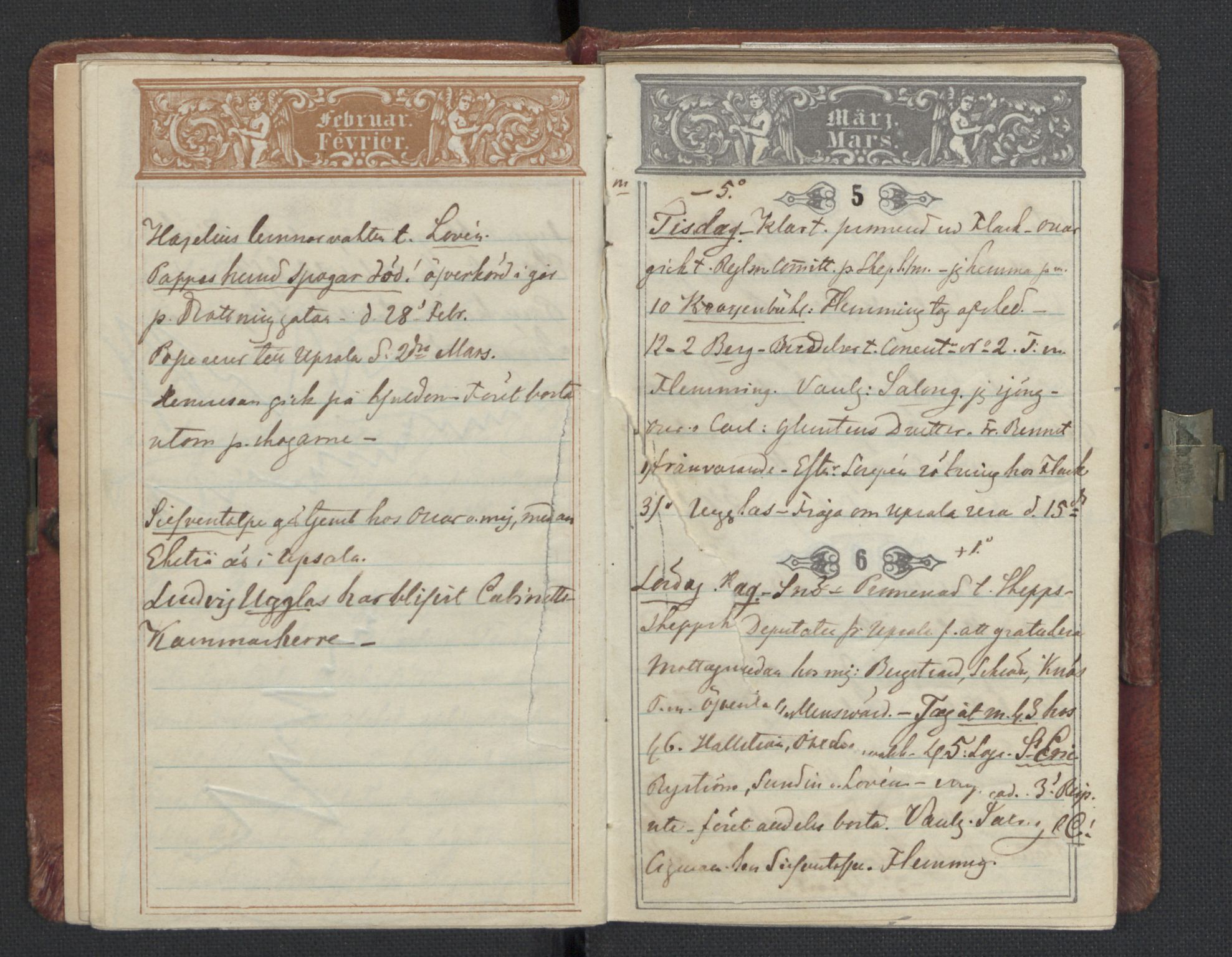 Bernadotte, AV/RA-PA-0318/F/L0001/0003: Privat materiale fra Bernadottefamilien / Dagbok, 1850, p. 23