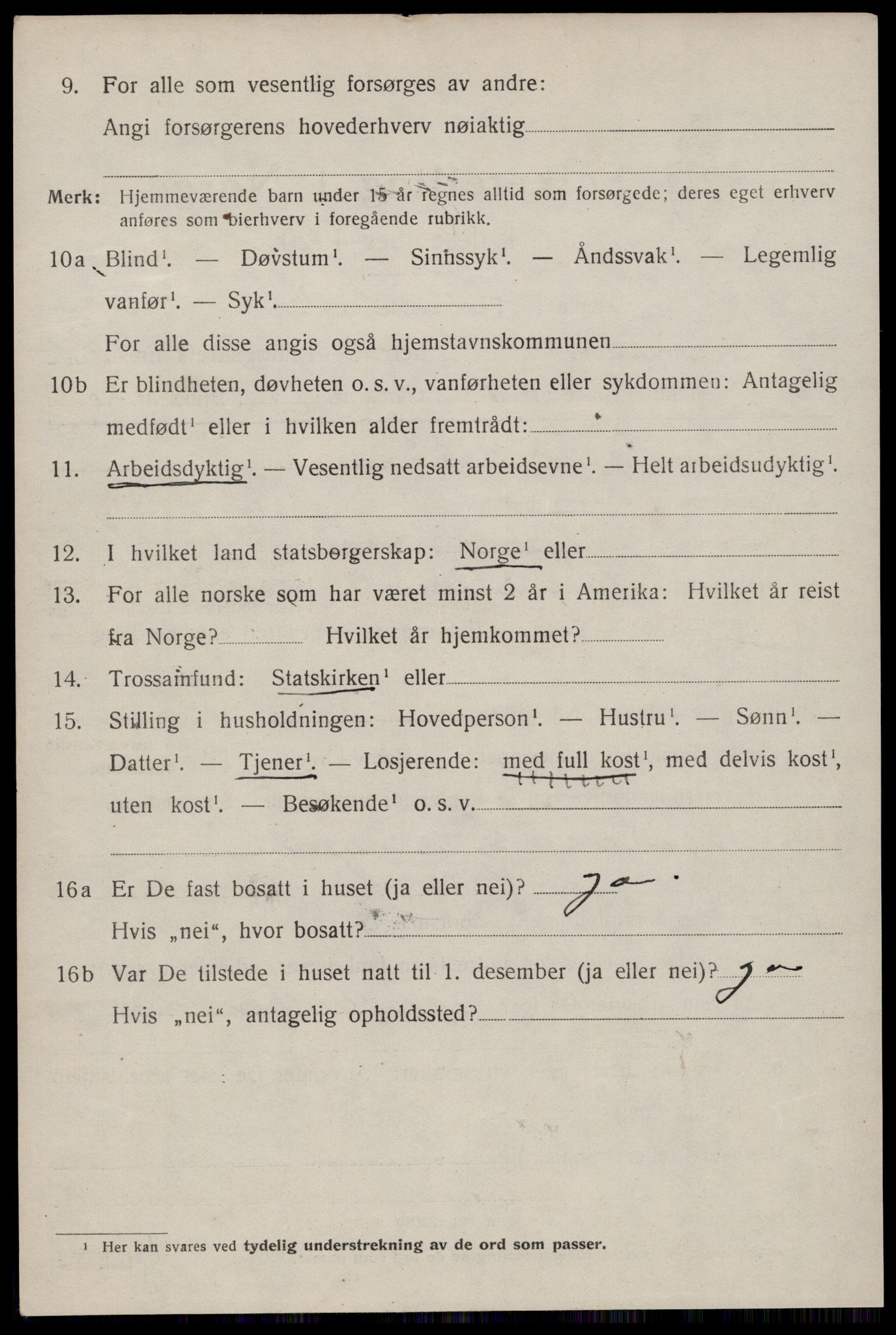 SAKO, 1920 census for Fyresdal, 1920, p. 2678