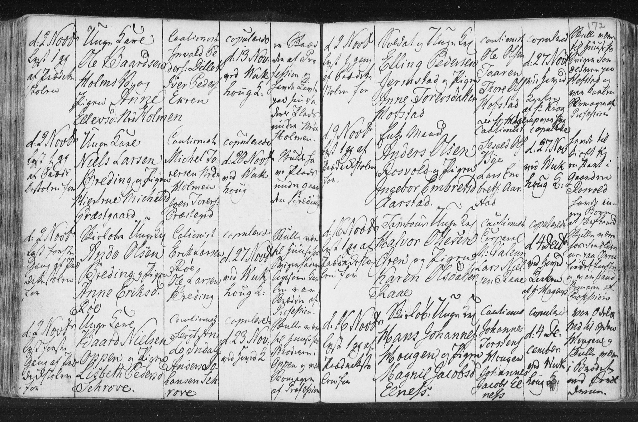 Ministerialprotokoller, klokkerbøker og fødselsregistre - Nord-Trøndelag, SAT/A-1458/723/L0232: Parish register (official) no. 723A03, 1781-1804, p. 172