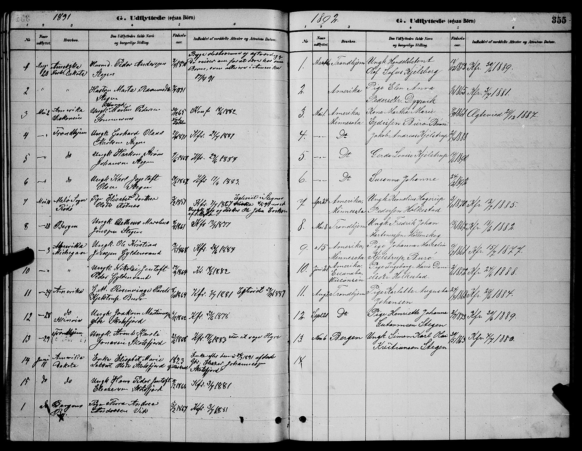 Ministerialprotokoller, klokkerbøker og fødselsregistre - Nordland, AV/SAT-A-1459/855/L0816: Parish register (copy) no. 855C05, 1879-1894, p. 355