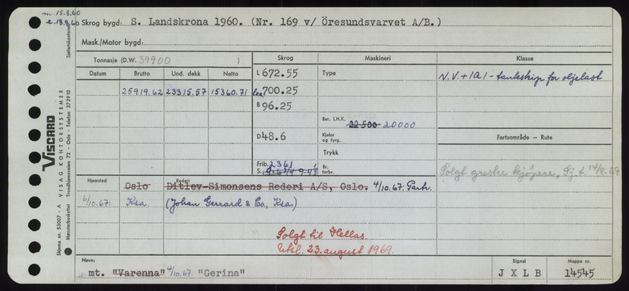 Sjøfartsdirektoratet med forløpere, Skipsmålingen, RA/S-1627/H/Hd/L0012: Fartøy, G-Glø, p. 249
