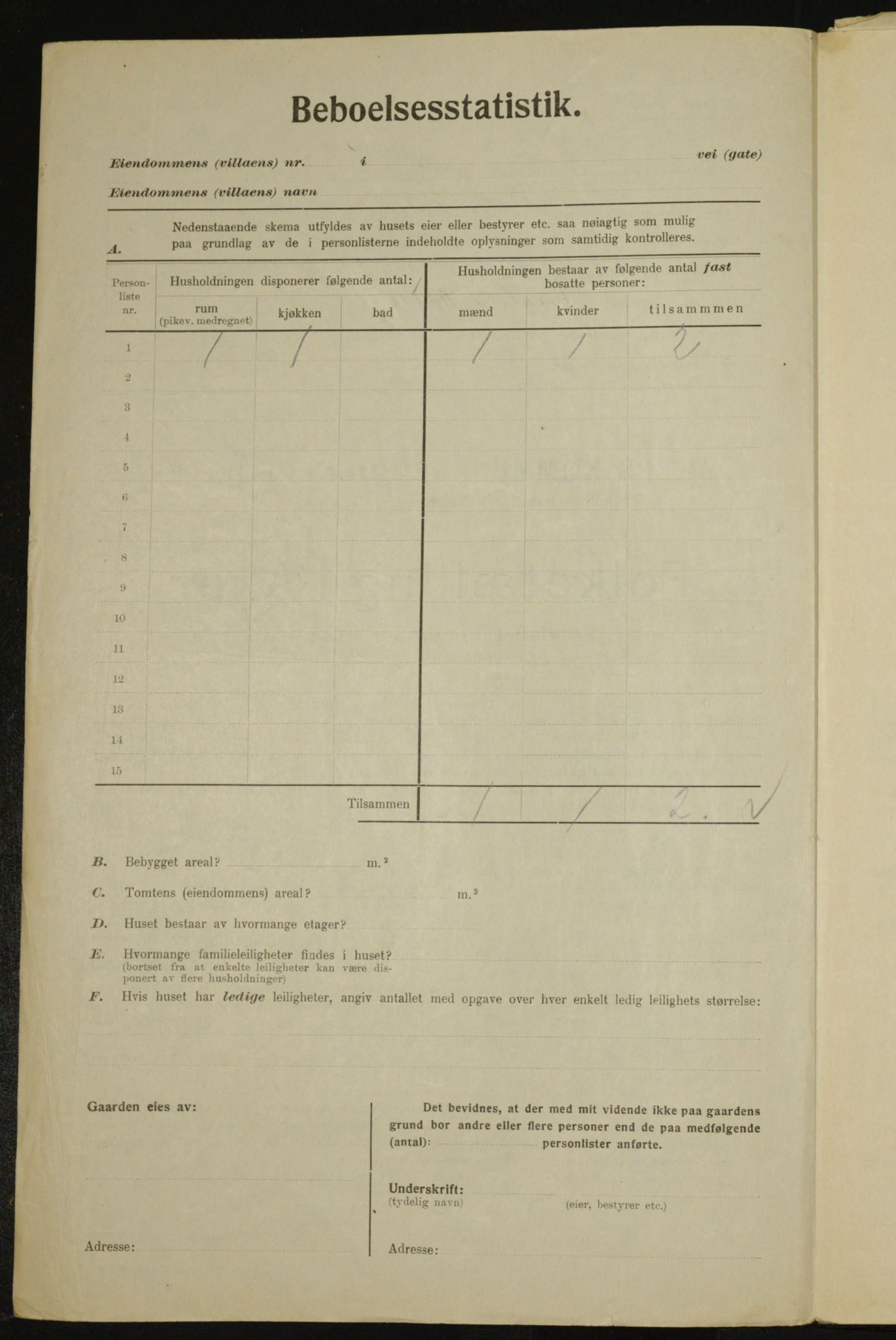 , Municipal Census 1923 for Aker, 1923, p. 26063