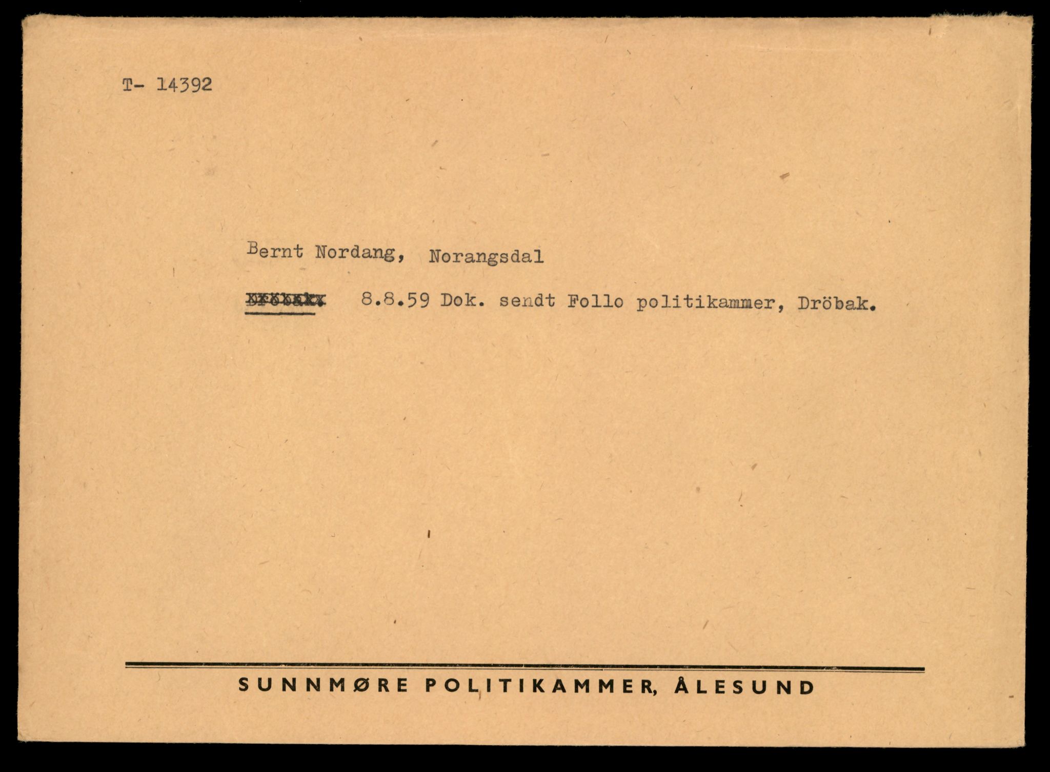 Møre og Romsdal vegkontor - Ålesund trafikkstasjon, AV/SAT-A-4099/F/Fe/L0045: Registreringskort for kjøretøy T 14320 - T 14444, 1927-1998, p. 1819