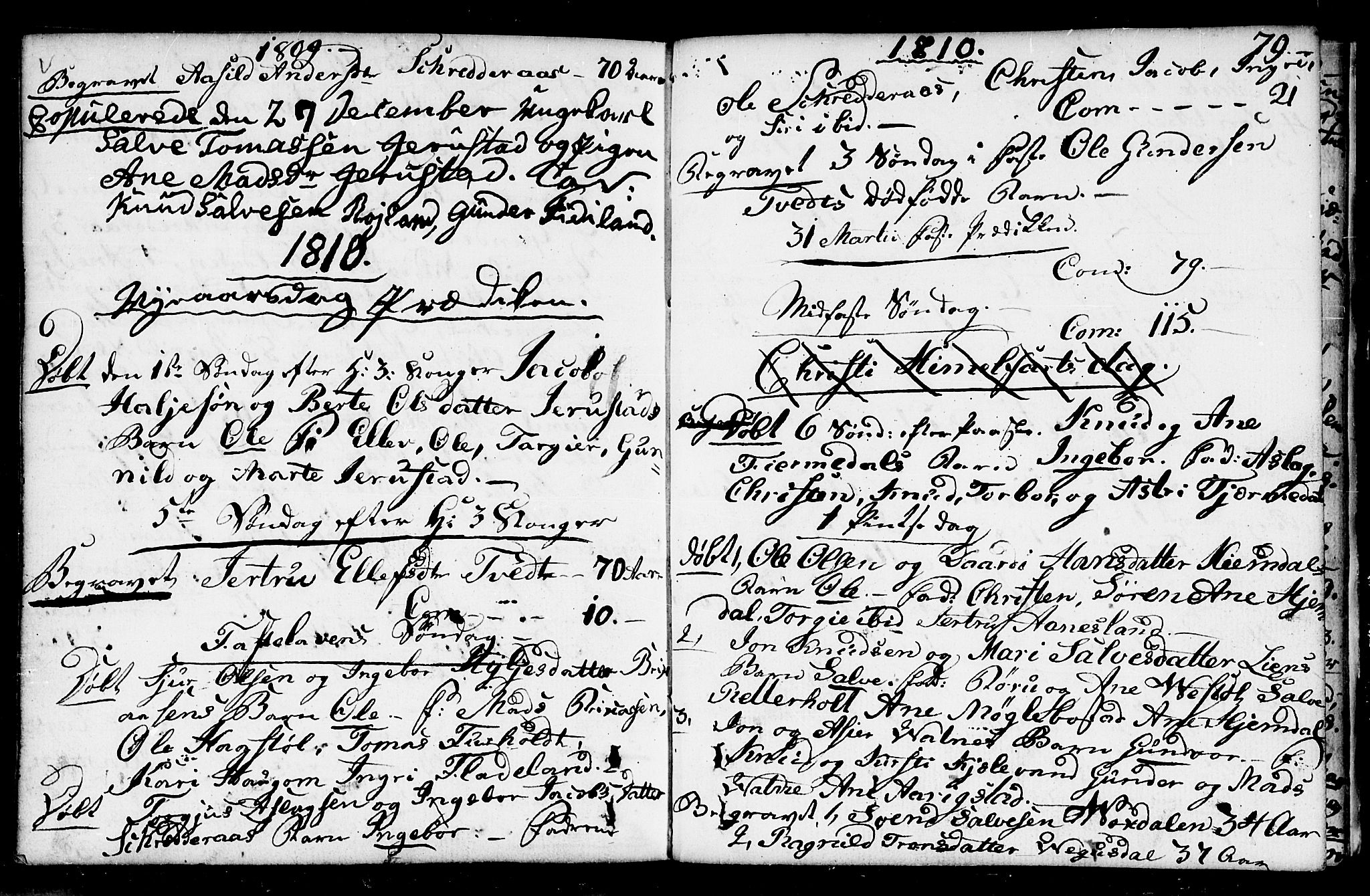 Herefoss sokneprestkontor, AV/SAK-1111-0019/F/Fa/Fab/L0002: Parish register (official) no. A 2, 1780-1816, p. 79