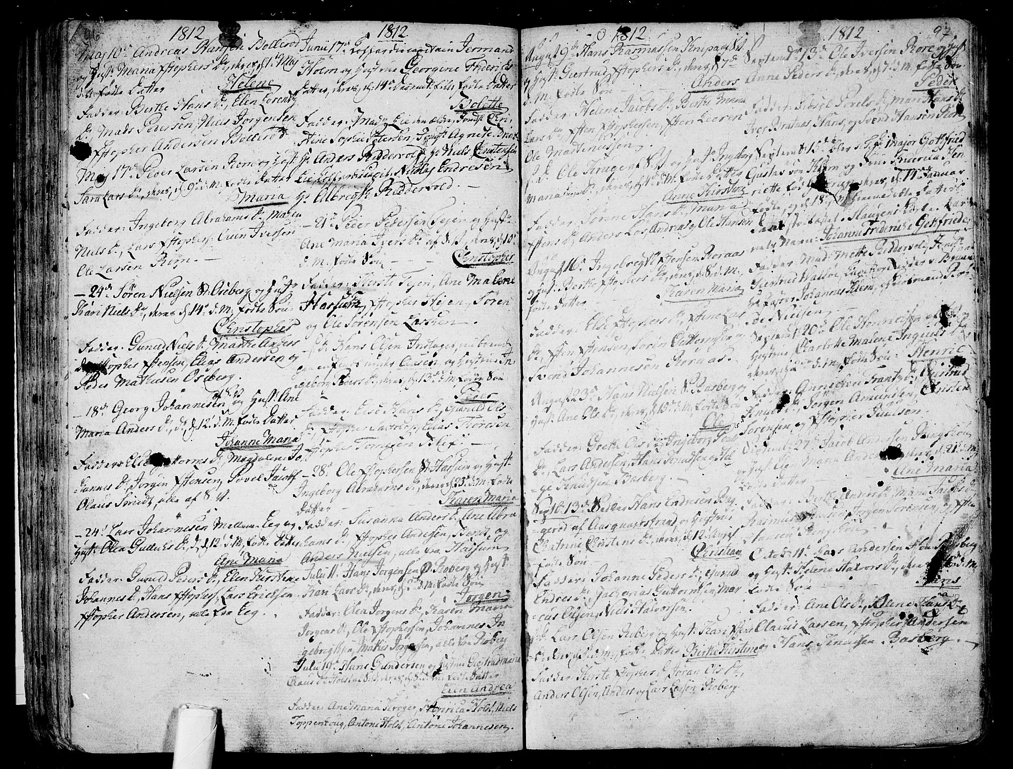 Sem kirkebøker, AV/SAKO-A-5/F/Fb/L0003: Parish register (official) no. II 3, 1792-1814, p. 96-97