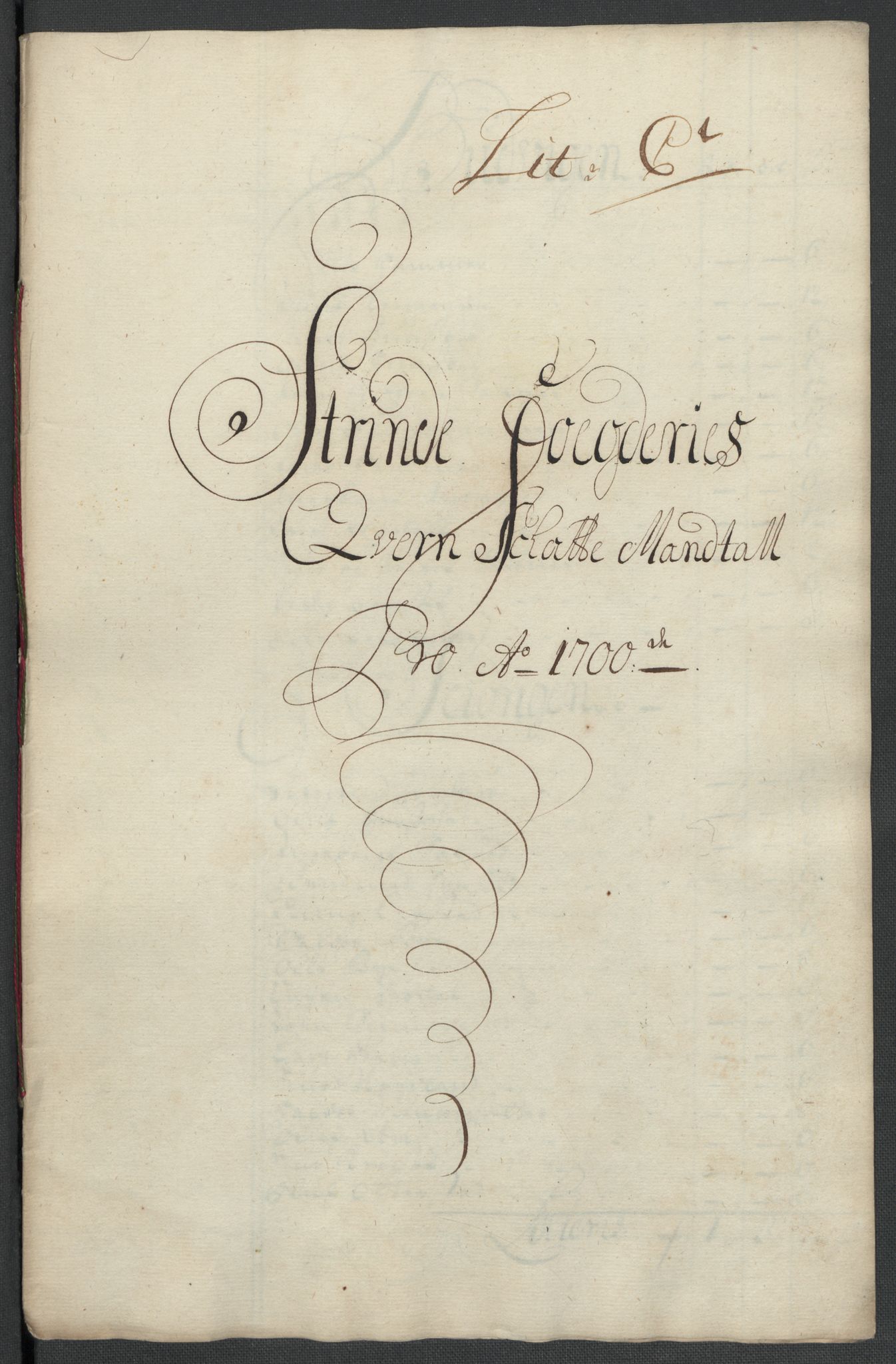 Rentekammeret inntil 1814, Reviderte regnskaper, Fogderegnskap, RA/EA-4092/R61/L4107: Fogderegnskap Strinda og Selbu, 1698-1700, p. 356