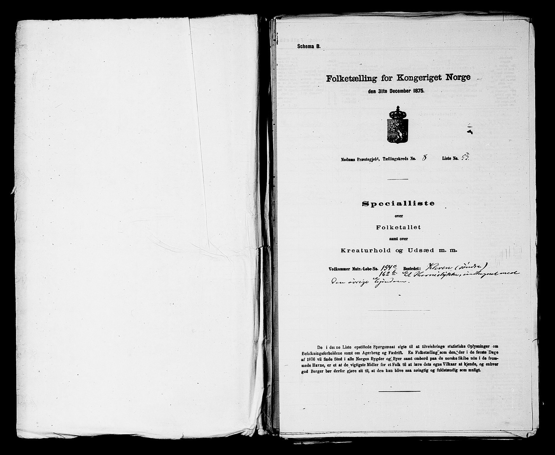 SAKO, 1875 census for 0623P Modum, 1875, p. 873
