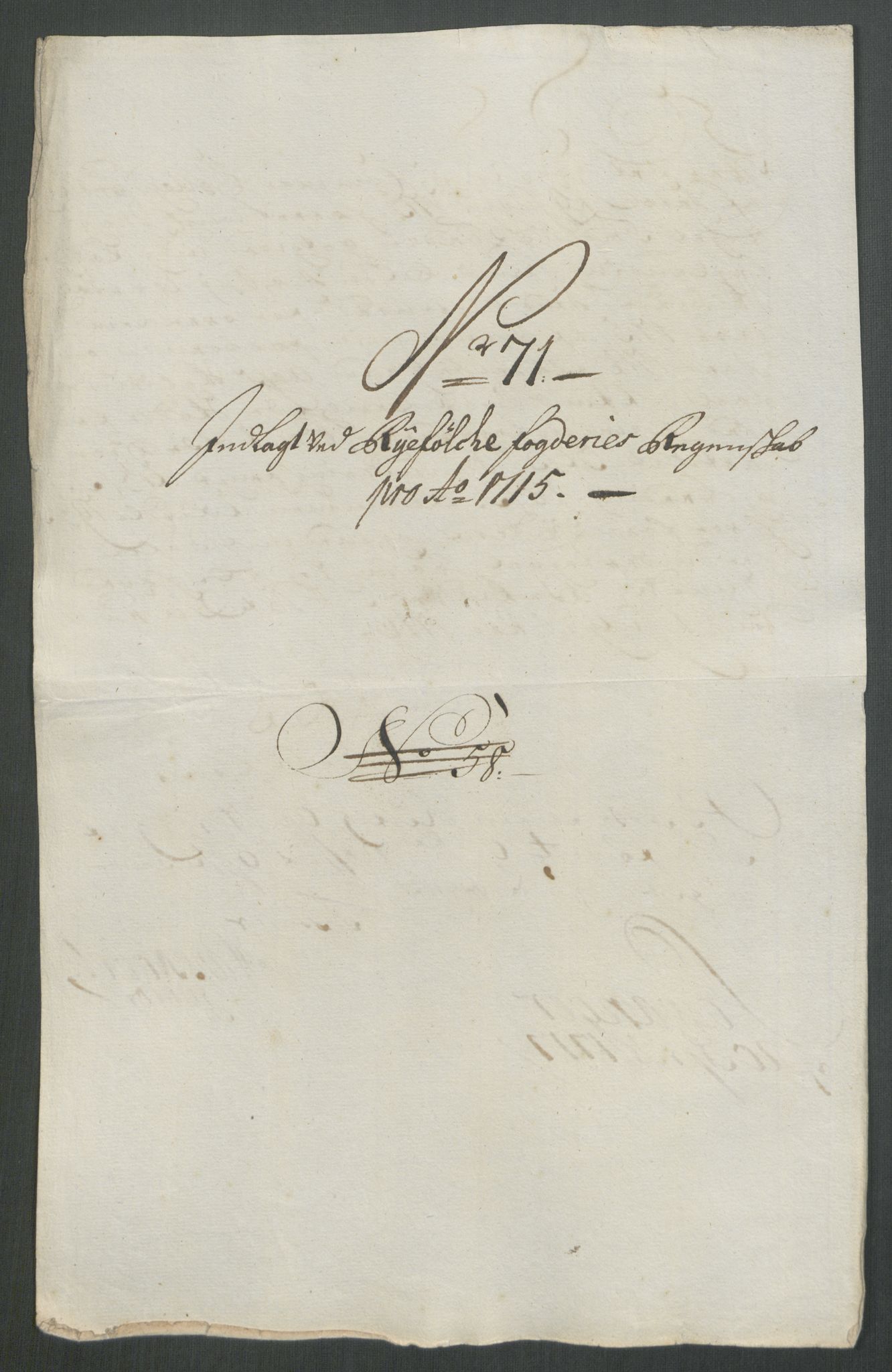 Rentekammeret inntil 1814, Reviderte regnskaper, Fogderegnskap, AV/RA-EA-4092/R47/L2868: Fogderegnskap Ryfylke, 1715, p. 377