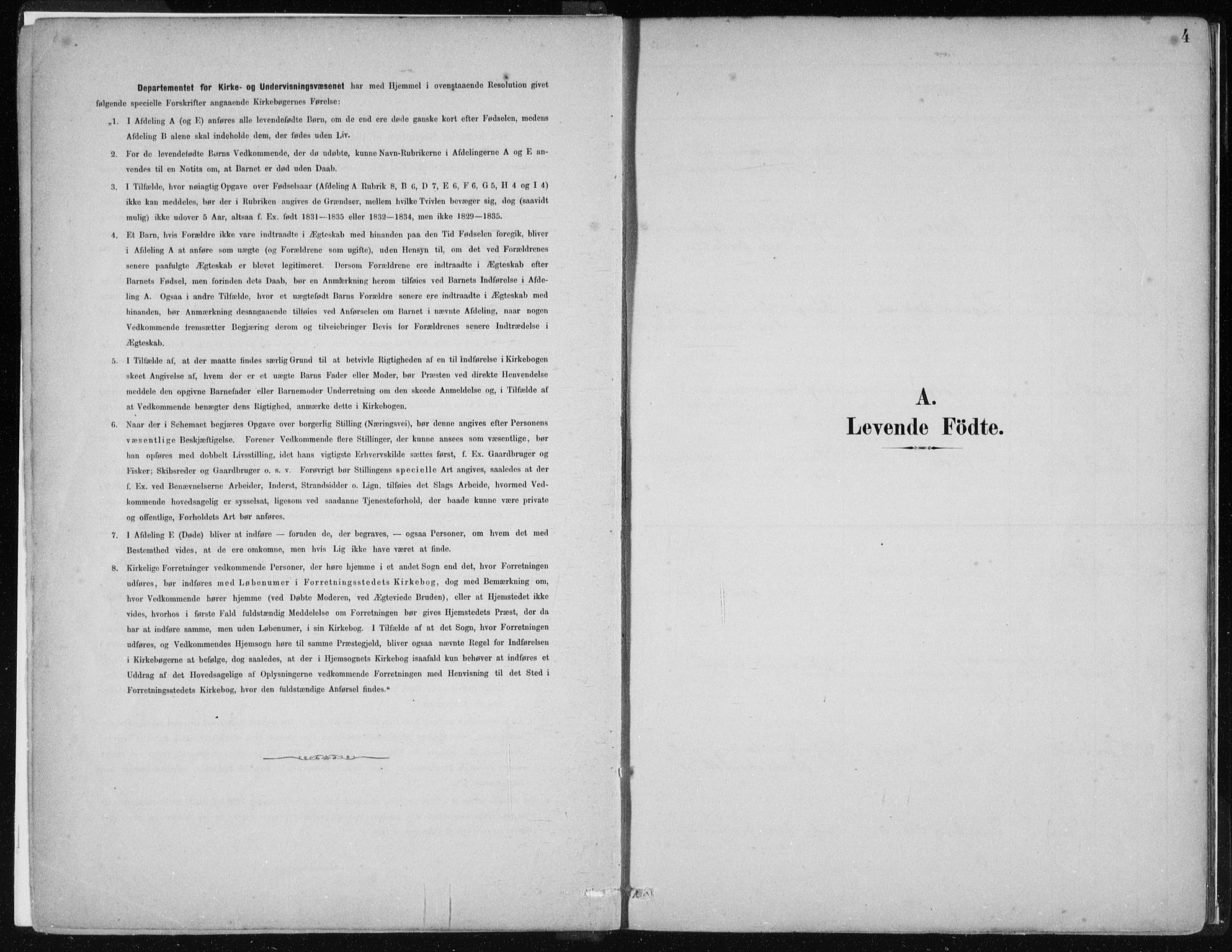 Hamre sokneprestembete, SAB/A-75501/H/Ha/Haa/Haad/L0001: Parish register (official) no. D  1, 1882-1906, p. 4