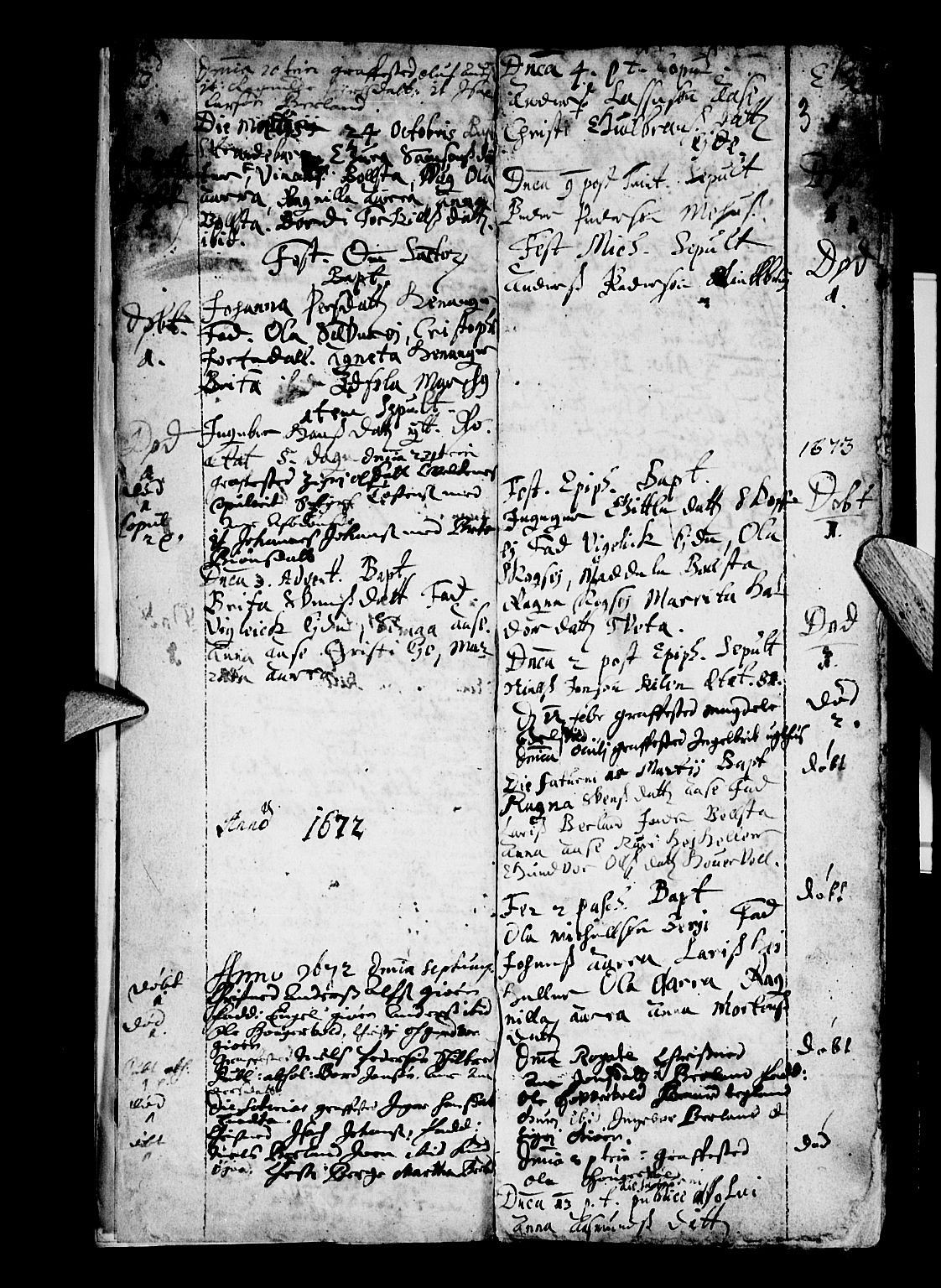 Os sokneprestembete, AV/SAB-A-99929: Parish register (official) no. A 3, 1669-1760, p. 3