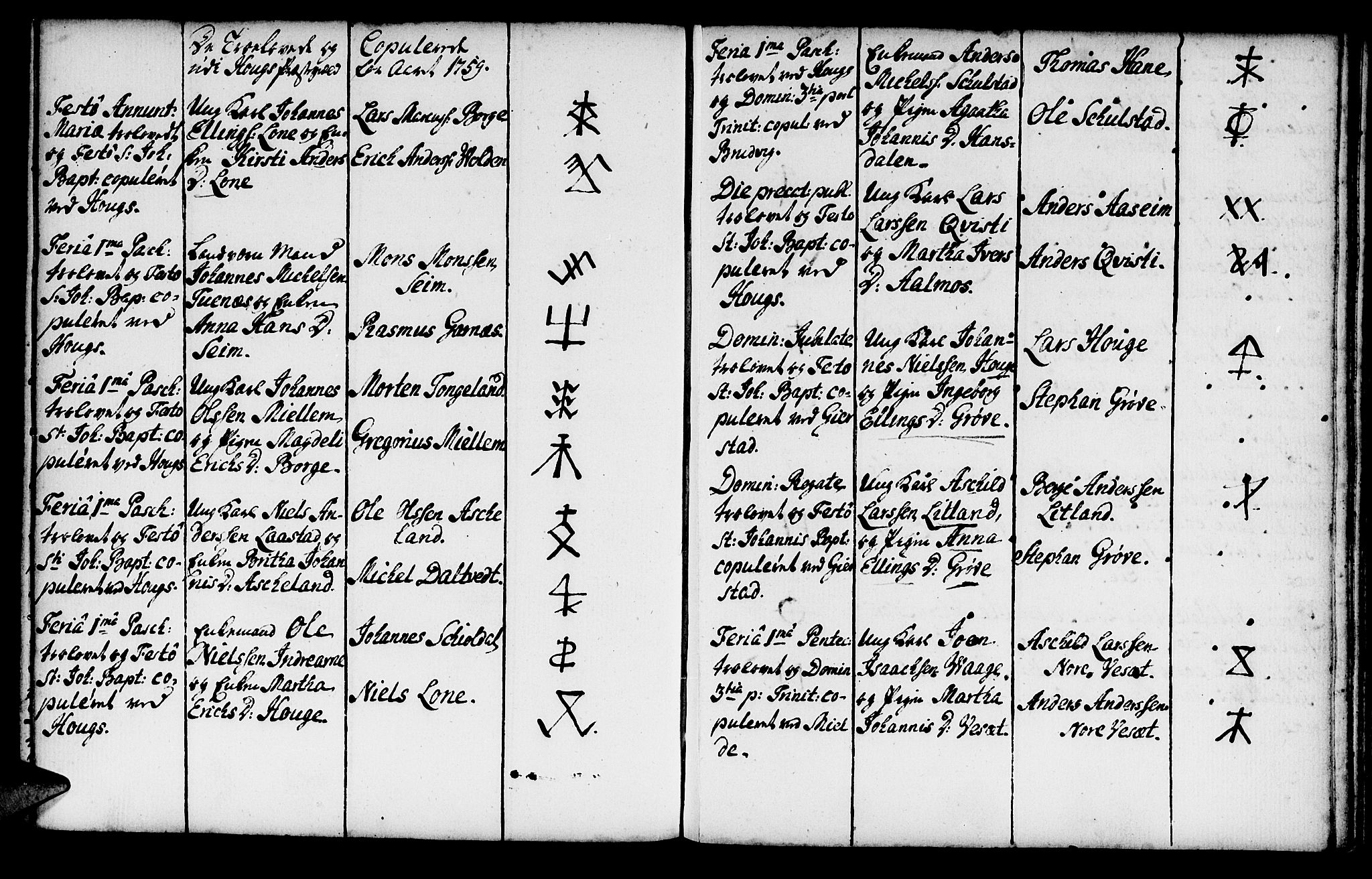 Haus sokneprestembete, SAB/A-75601/H/Haa: Parish register (official) no. A 8, 1754-1769, p. 156