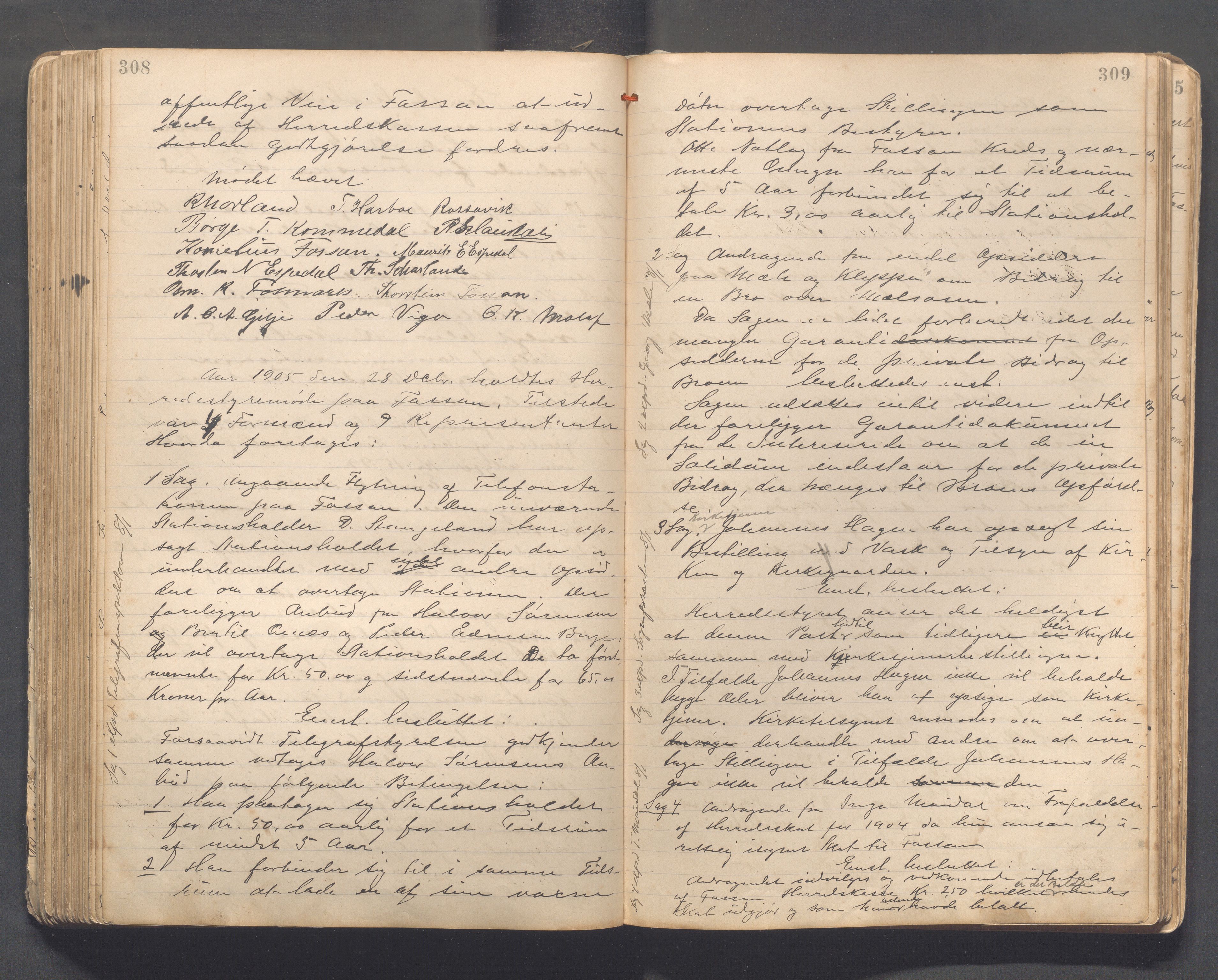 Forsand kommune - Formannskapet / Rådmannskontoret, IKAR/K-101601/A/Aa/Aaa, 1893-1912, p. 308-309