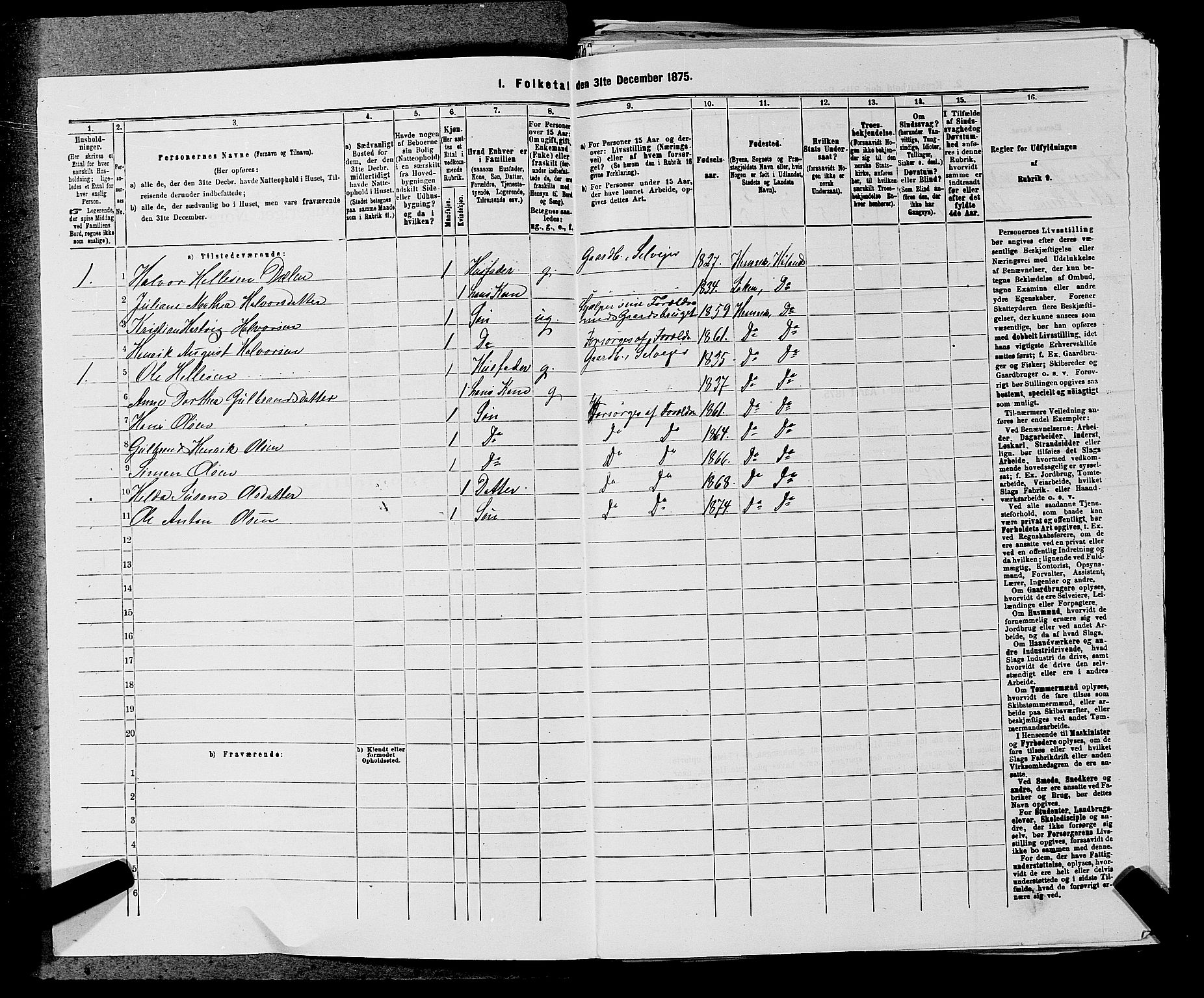 RA, 1875 census for 0221P Høland, 1875, p. 1626