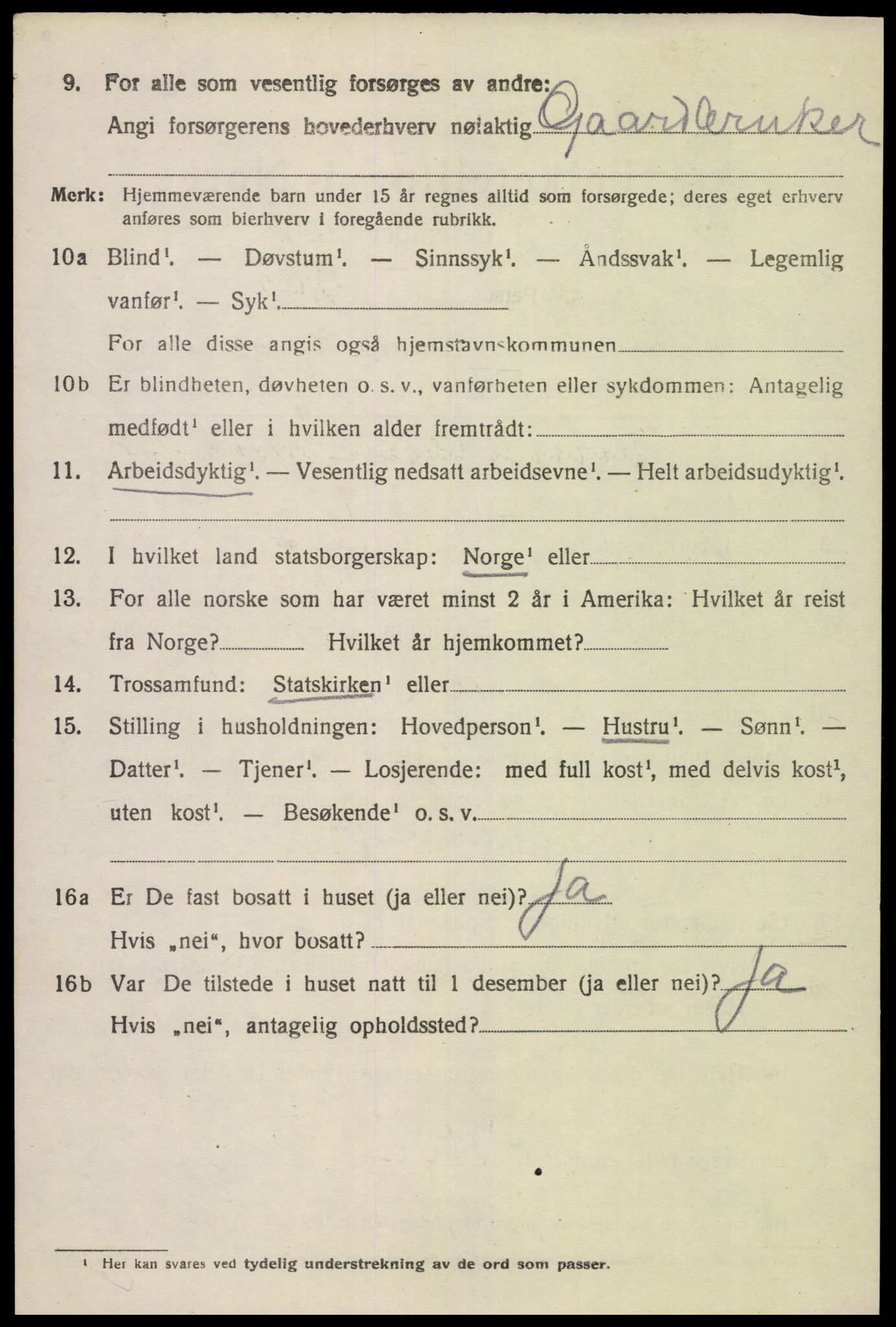 SAK, 1920 census for Feda, 1920, p. 936
