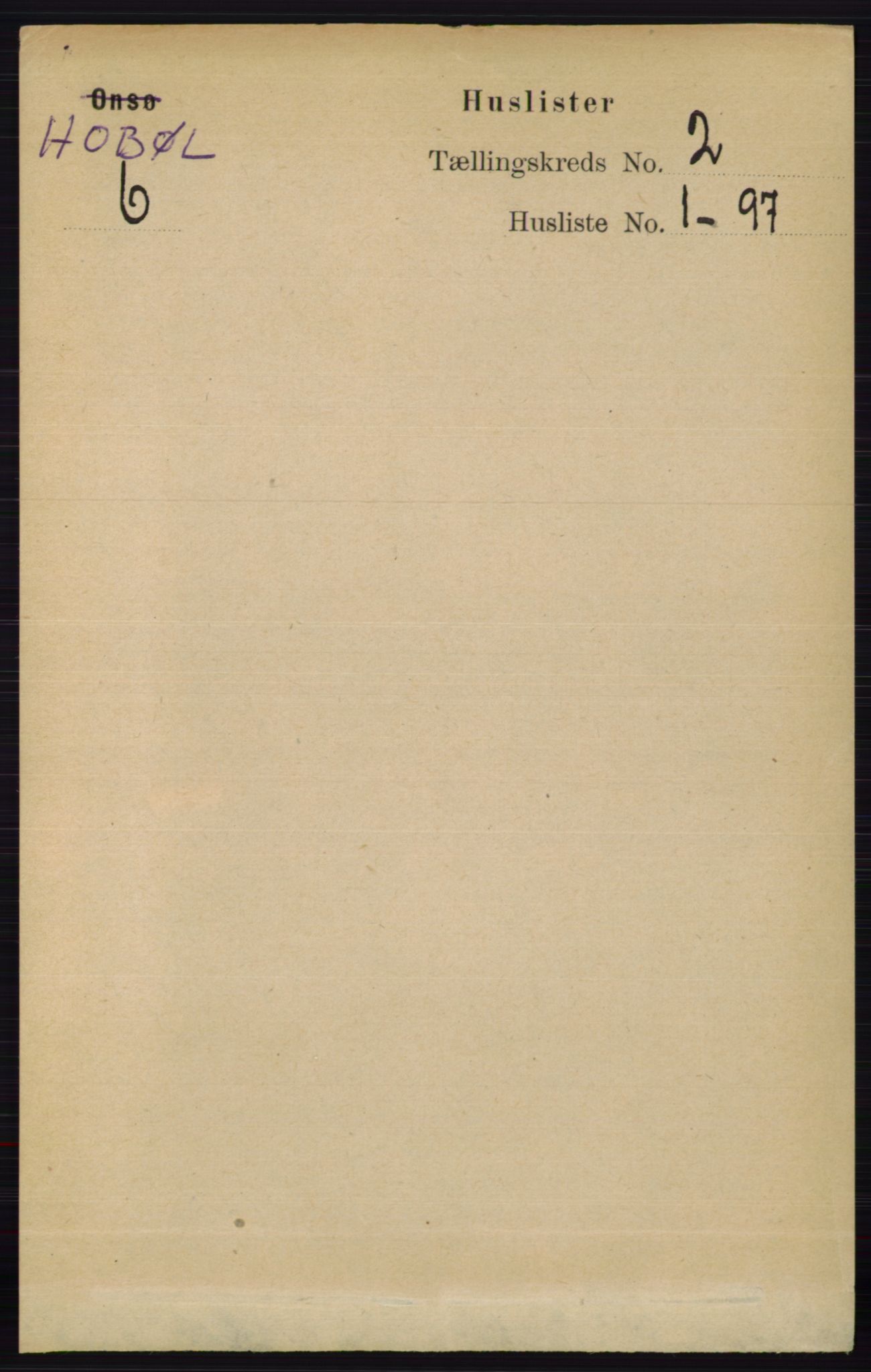 RA, 1891 census for 0138 Hobøl, 1891, p. 926