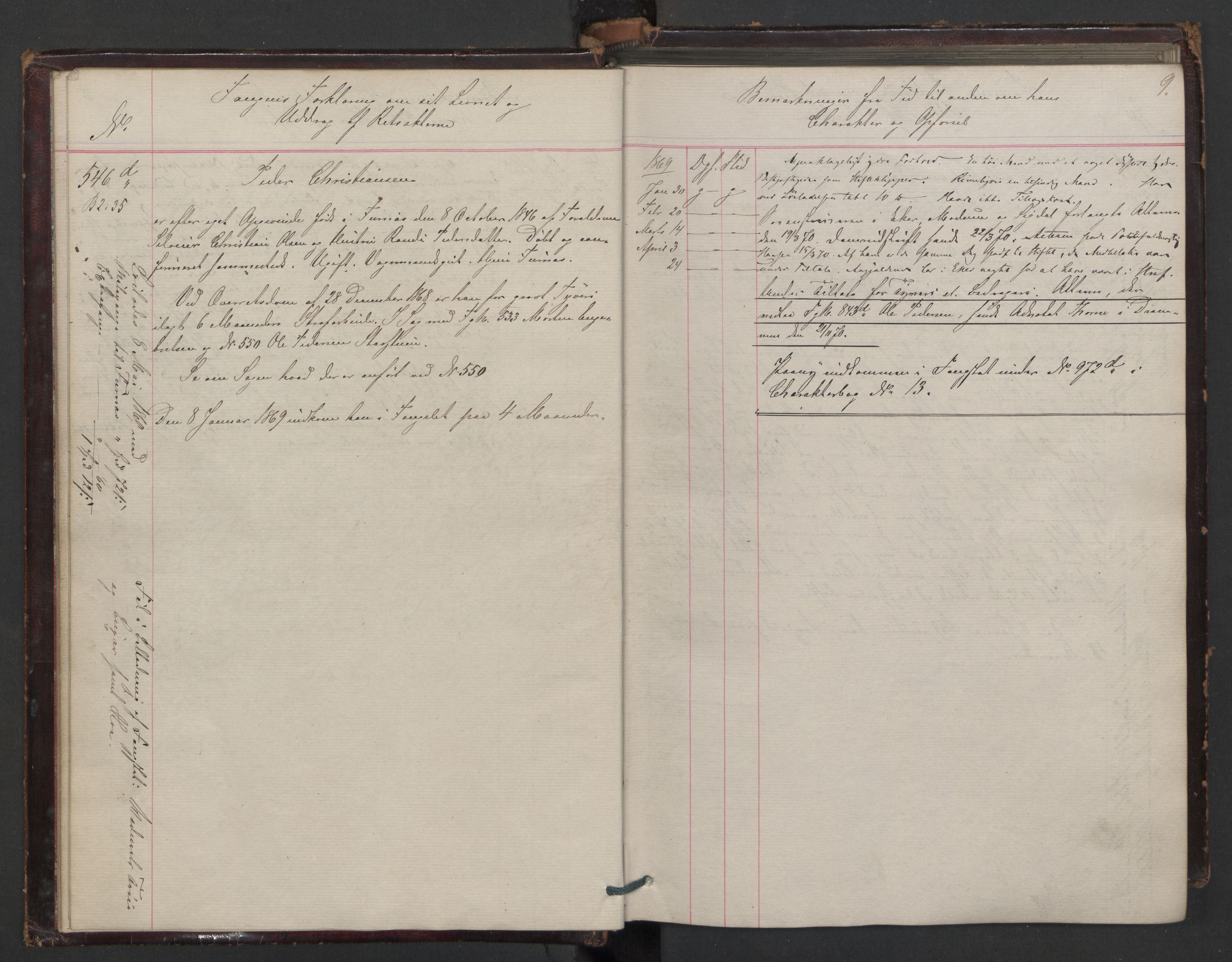 Botsfengslet, AV/RA-S-1539/D/Db/Dbb/L0012: 538d - 838d, 1868-1870, p. 9
