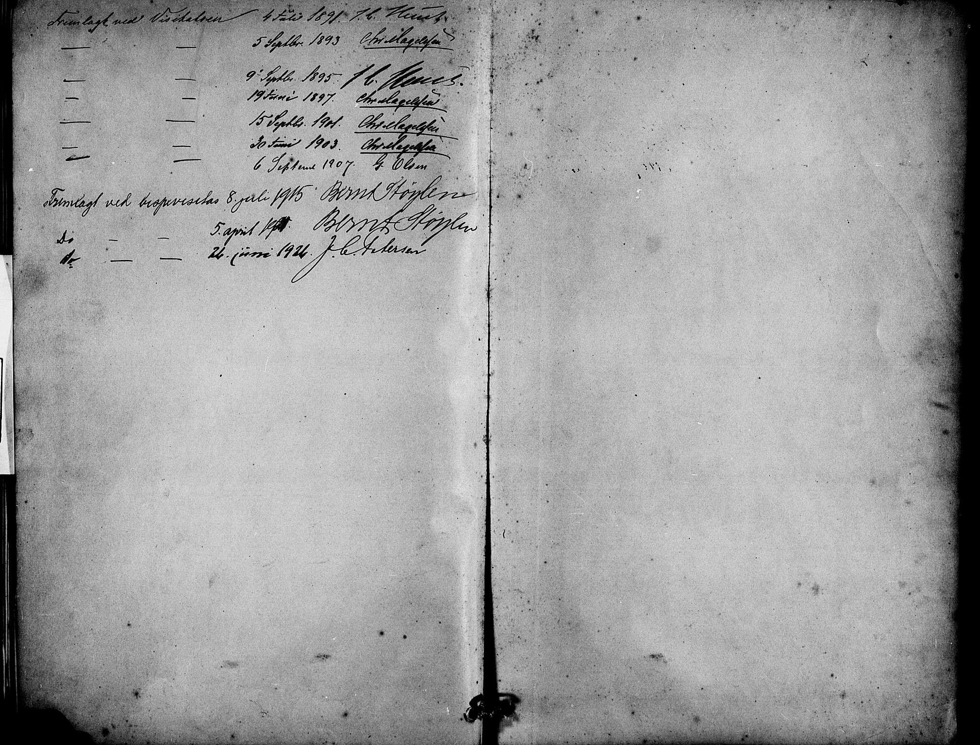 Lund sokneprestkontor, SAST/A-101809/S07/L0007: Parish register (copy) no. B 7, 1890-1925