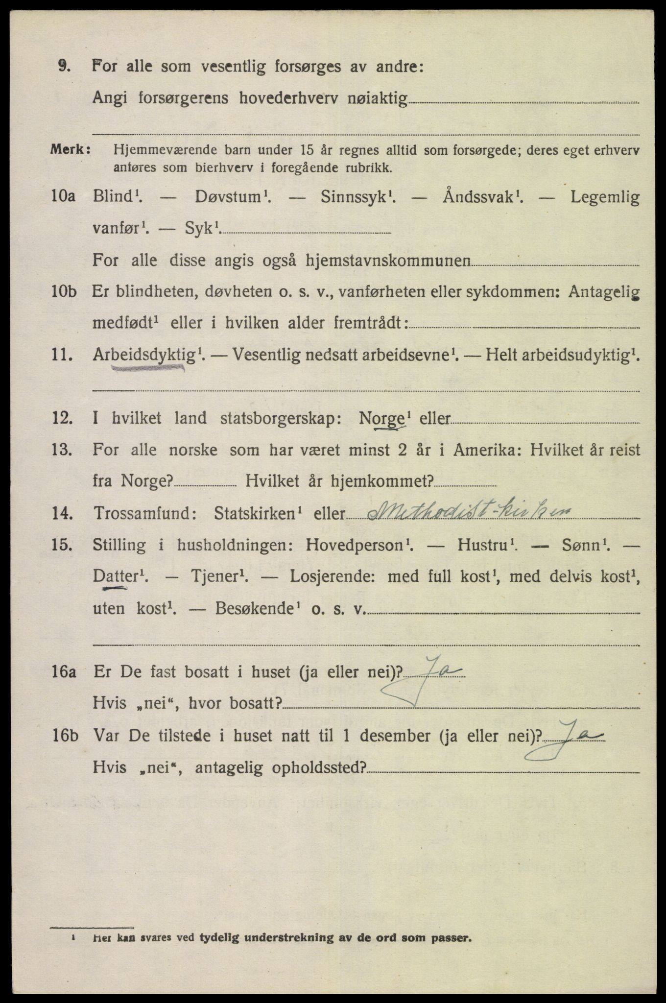 SAK, 1920 census for Nes (V-A), 1920, p. 2057