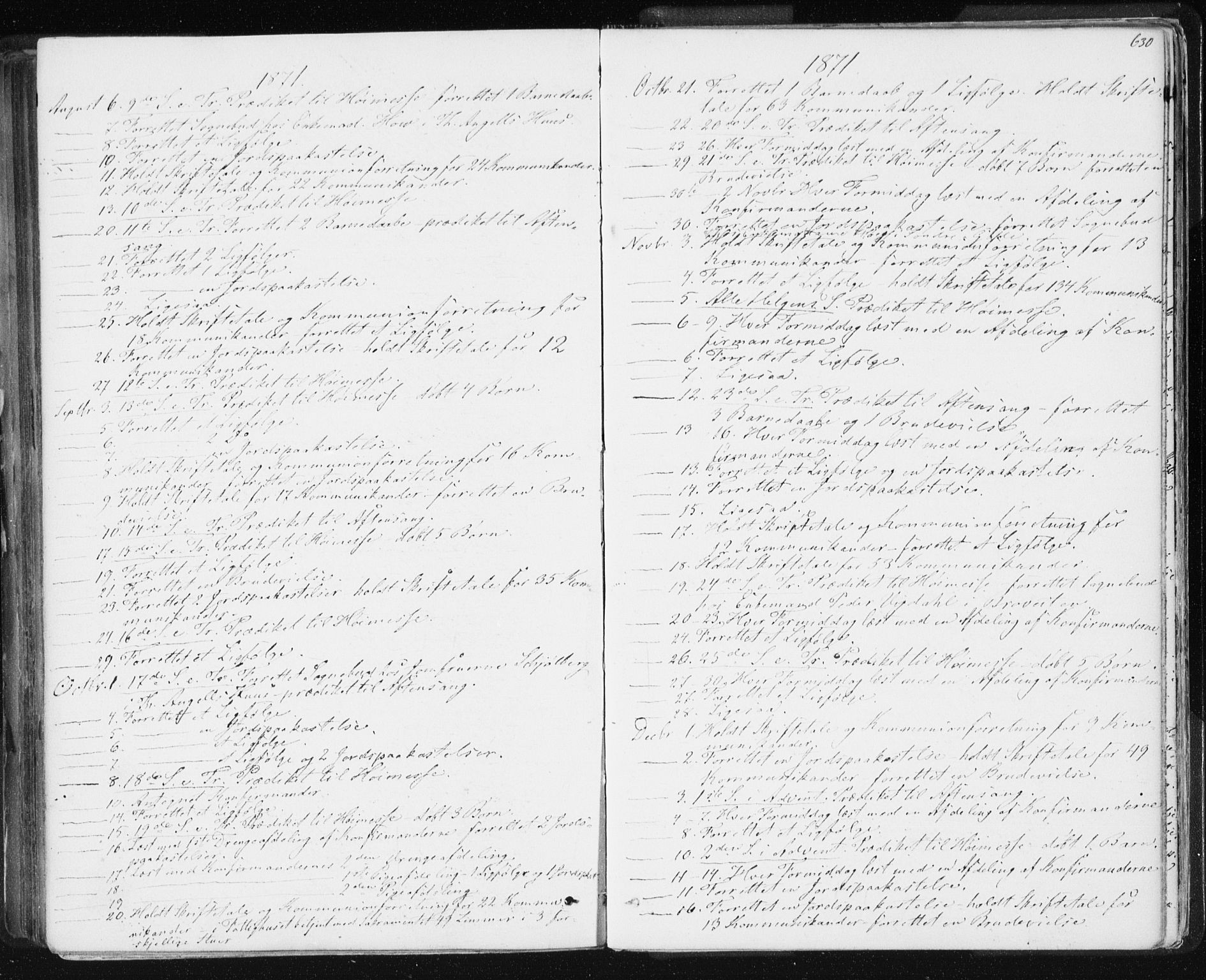 Ministerialprotokoller, klokkerbøker og fødselsregistre - Sør-Trøndelag, SAT/A-1456/601/L0055: Parish register (official) no. 601A23, 1866-1877, p. 630