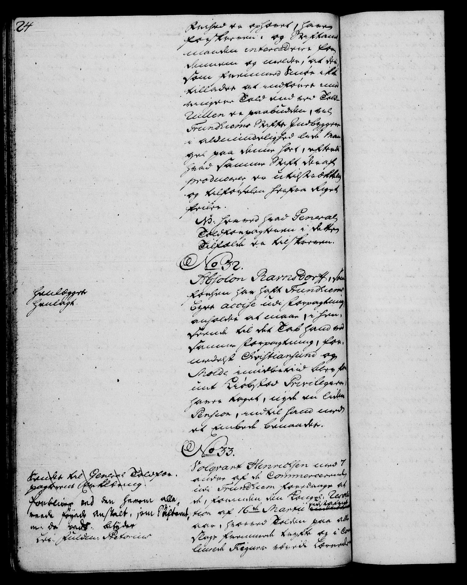 Rentekammeret, Kammerkanselliet, AV/RA-EA-3111/G/Gh/Gha/L0031: Norsk ekstraktmemorialprotokoll (merket RK 53.76), 1751-1753, p. 24