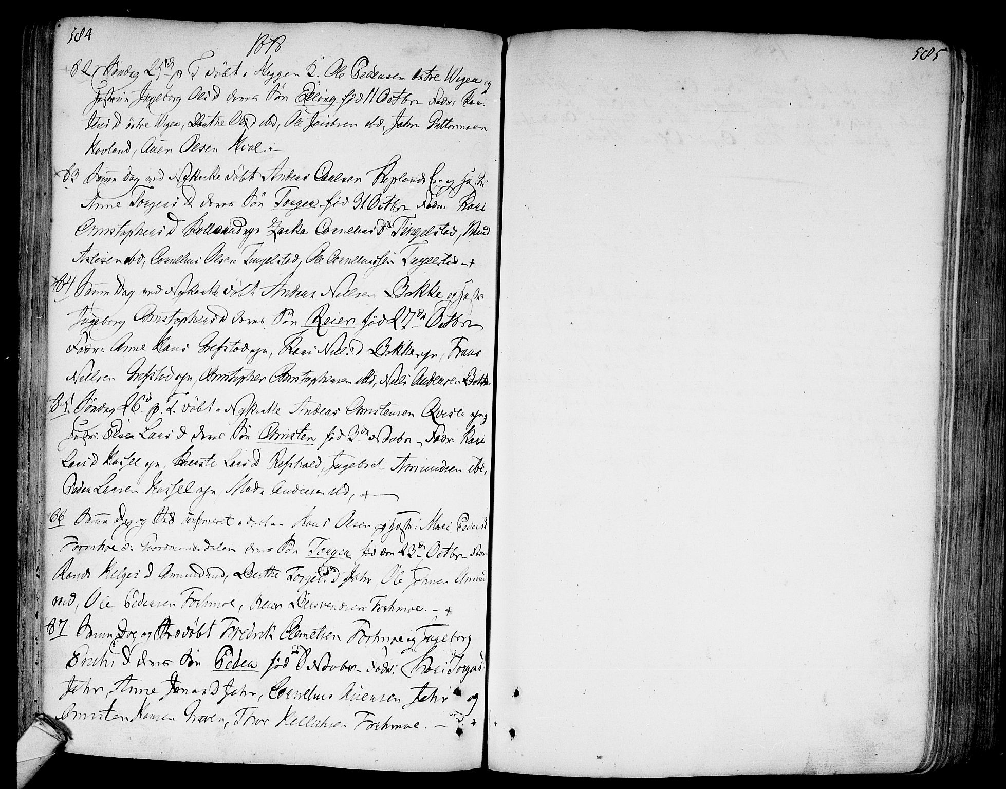 Modum kirkebøker, AV/SAKO-A-234/F/Fa/L0003: Parish register (official) no. 3, 1783-1819, p. 584-585