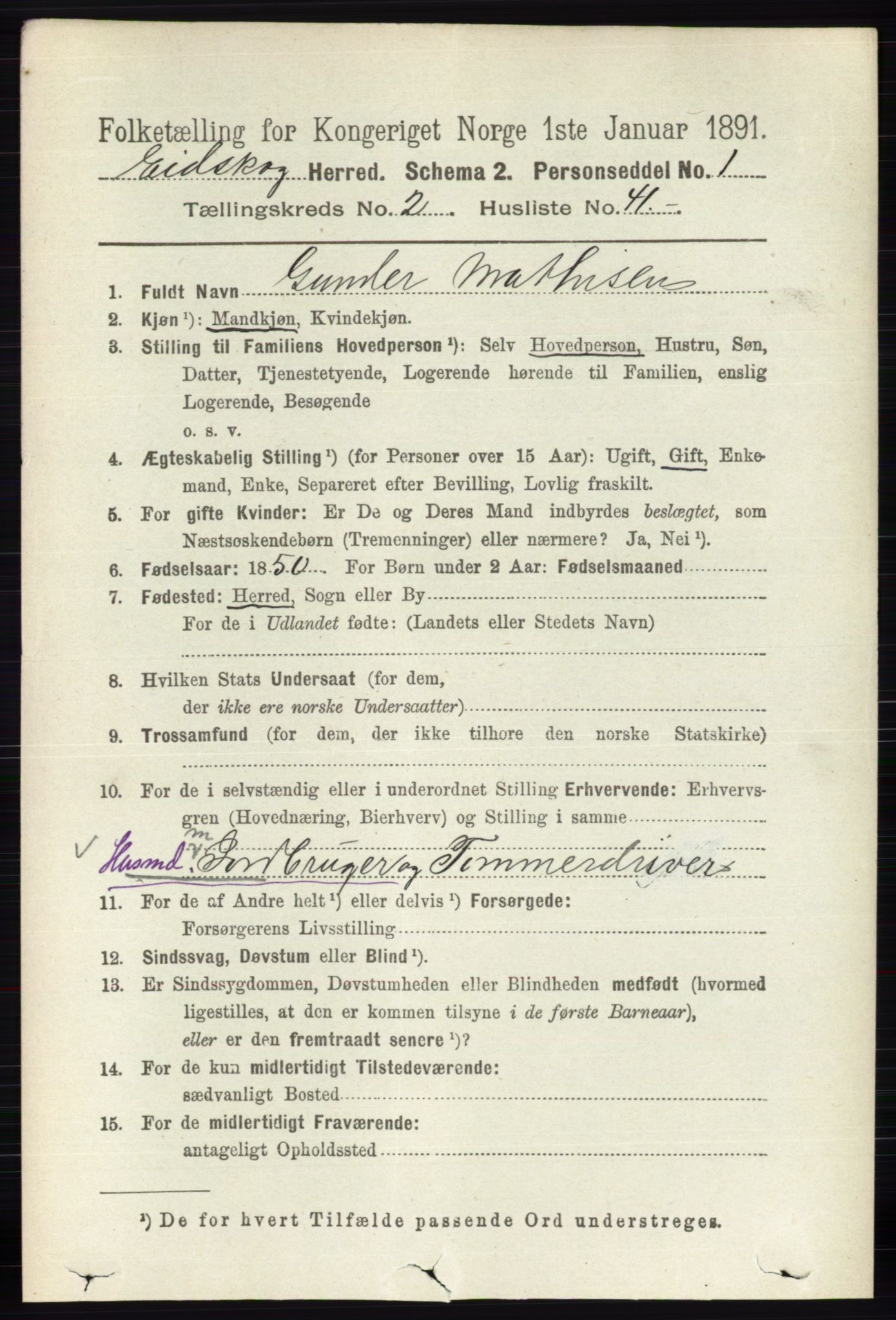 RA, 1891 census for 0420 Eidskog, 1891, p. 770