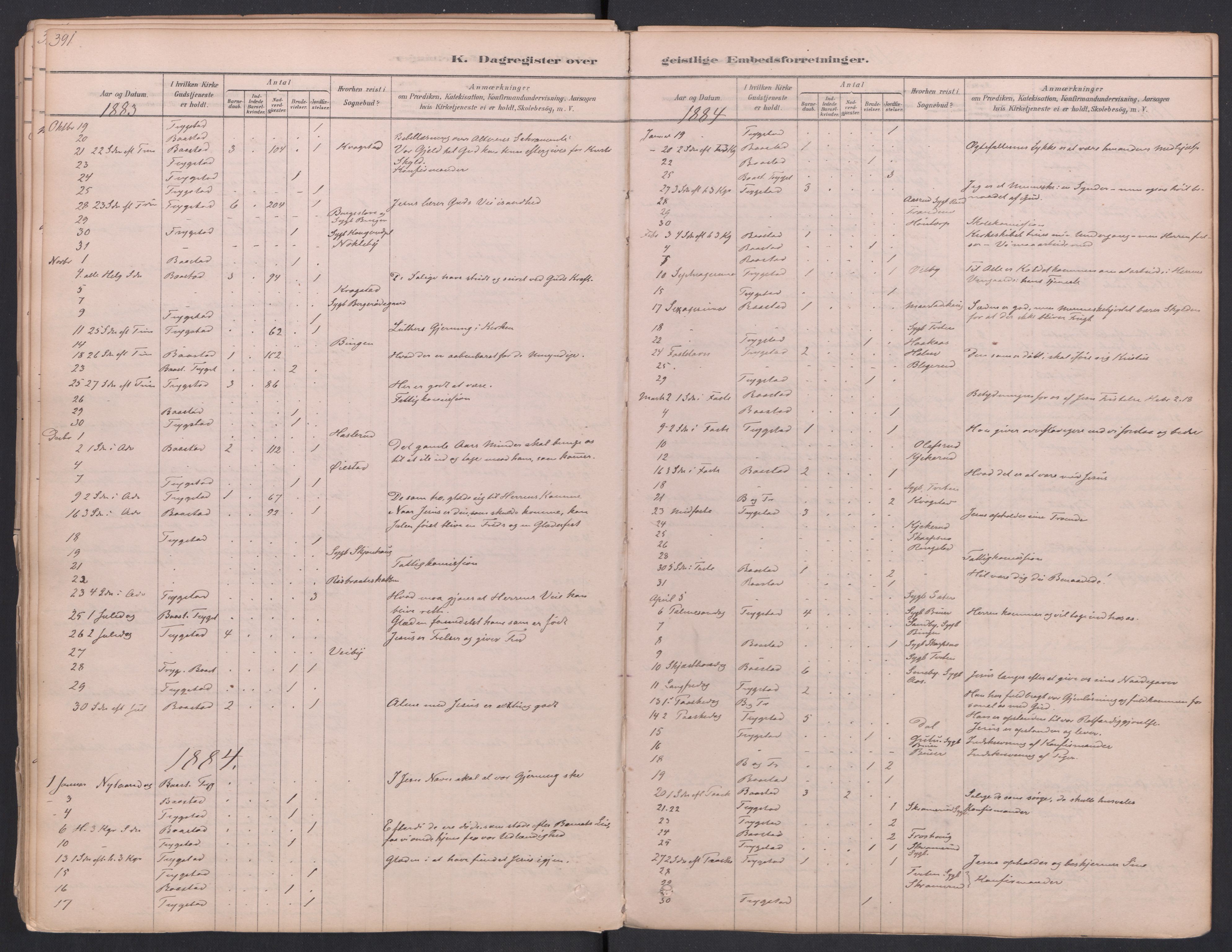 Trøgstad prestekontor Kirkebøker, AV/SAO-A-10925/F/Fa/L0010: Parish register (official) no. I 10, 1878-1898, p. 391