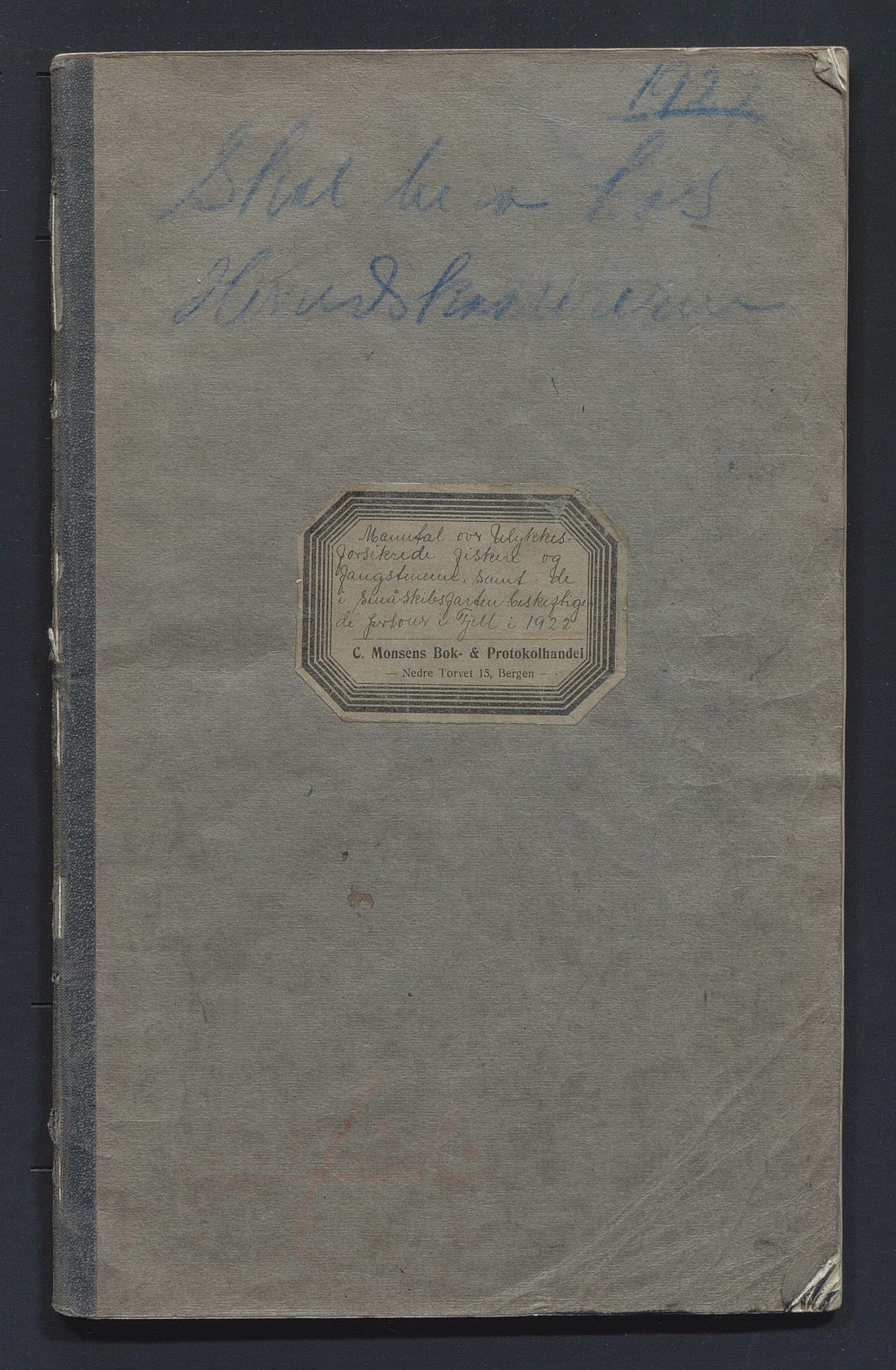 Fjell kommune. Fiskarmanntalsnemnda, IKAH/1246-352/F/Fa/L0001/0001: Fiskarmanntal / Fiskarmanntal, 1922