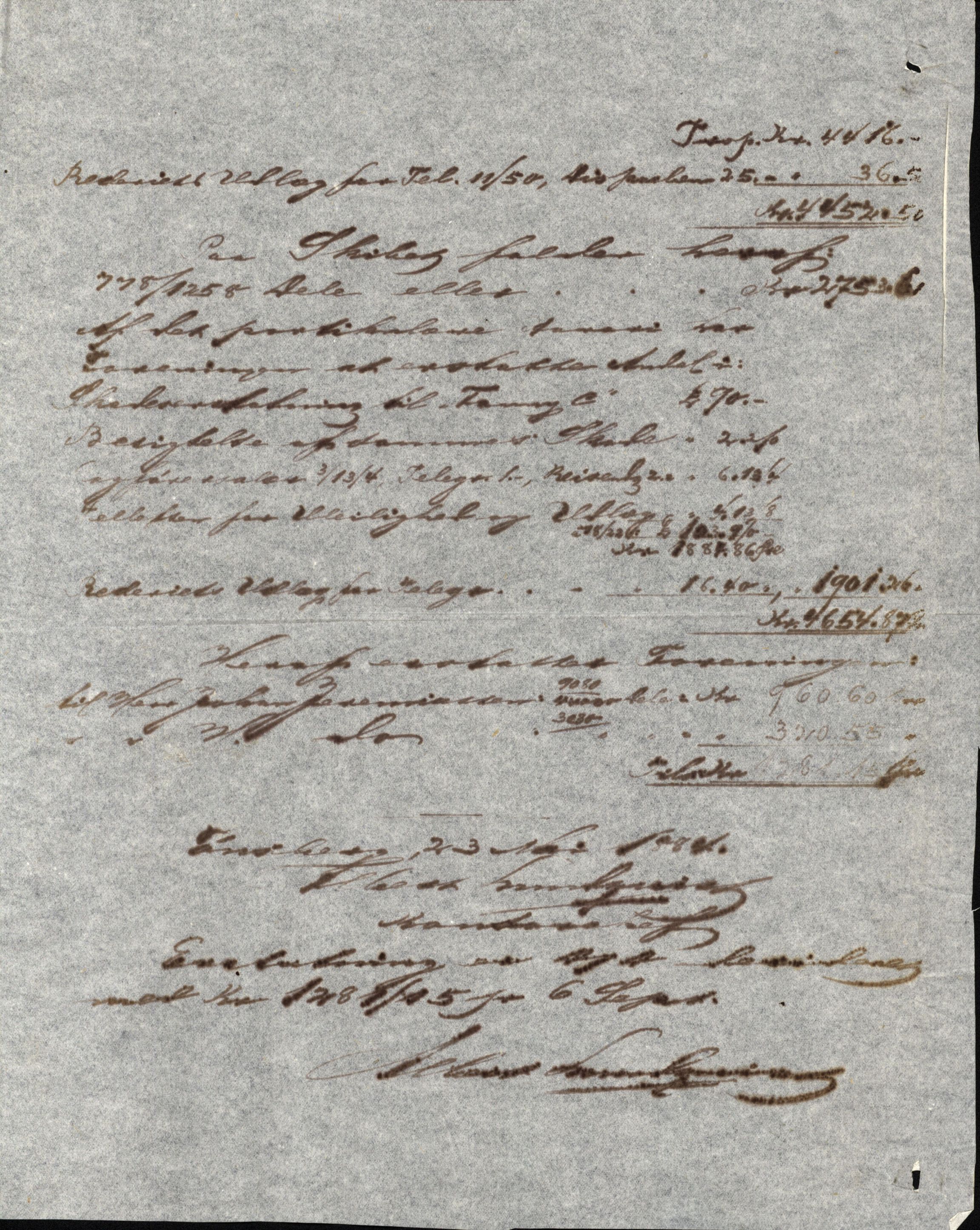 Pa 63 - Østlandske skibsassuranceforening, VEMU/A-1079/G/Ga/L0017/0002: Havaridokumenter / St. Lawrence, Frank, Souvenir, Sokrates, Augwald, 1884, p. 6